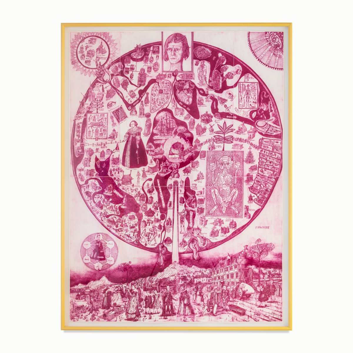 Grayson Perry, Map of Nowhere (purple), 2008