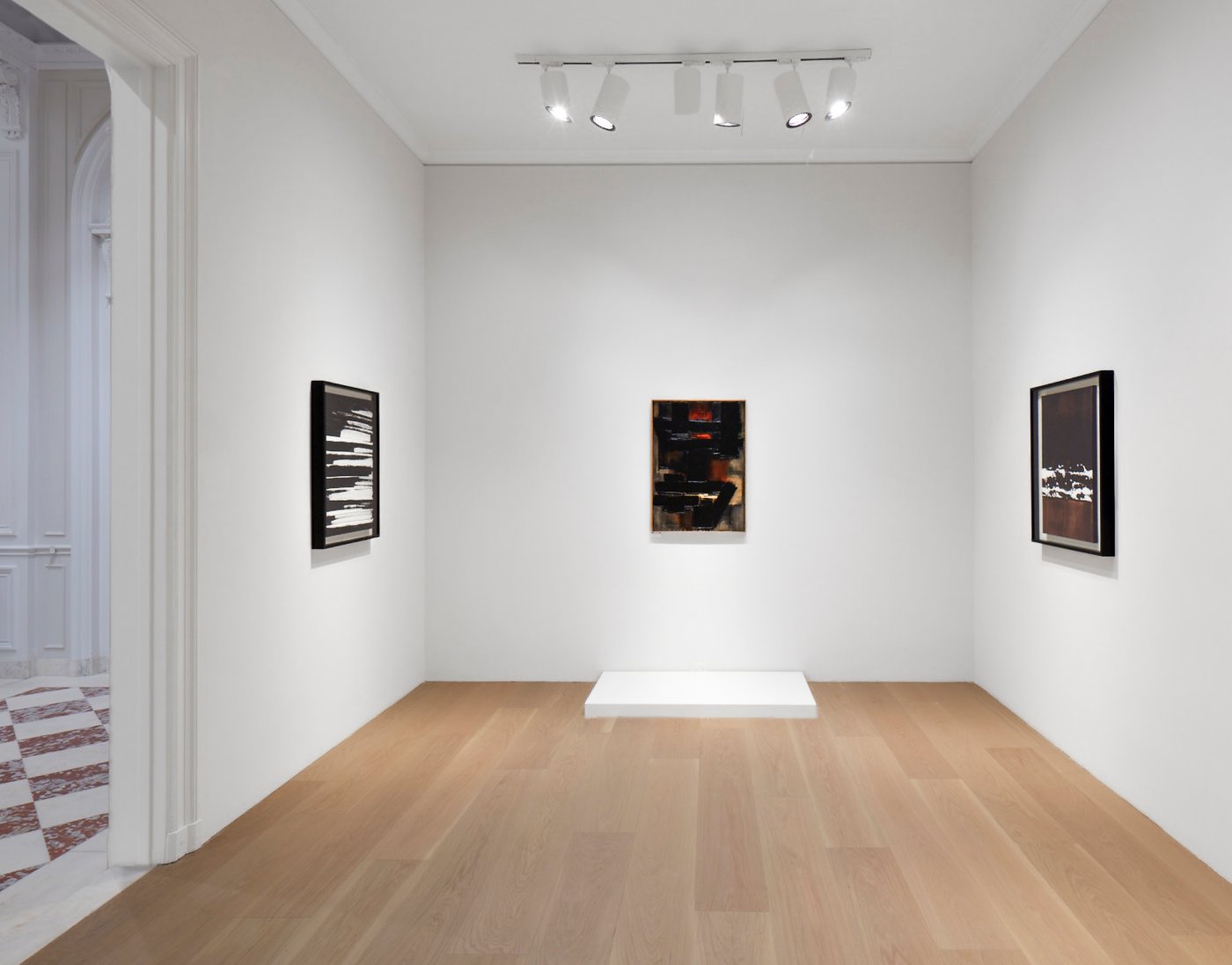 Installation image for Pierre Soulages: From Midnight to Twilight, at Lévy Gorvy Dayan