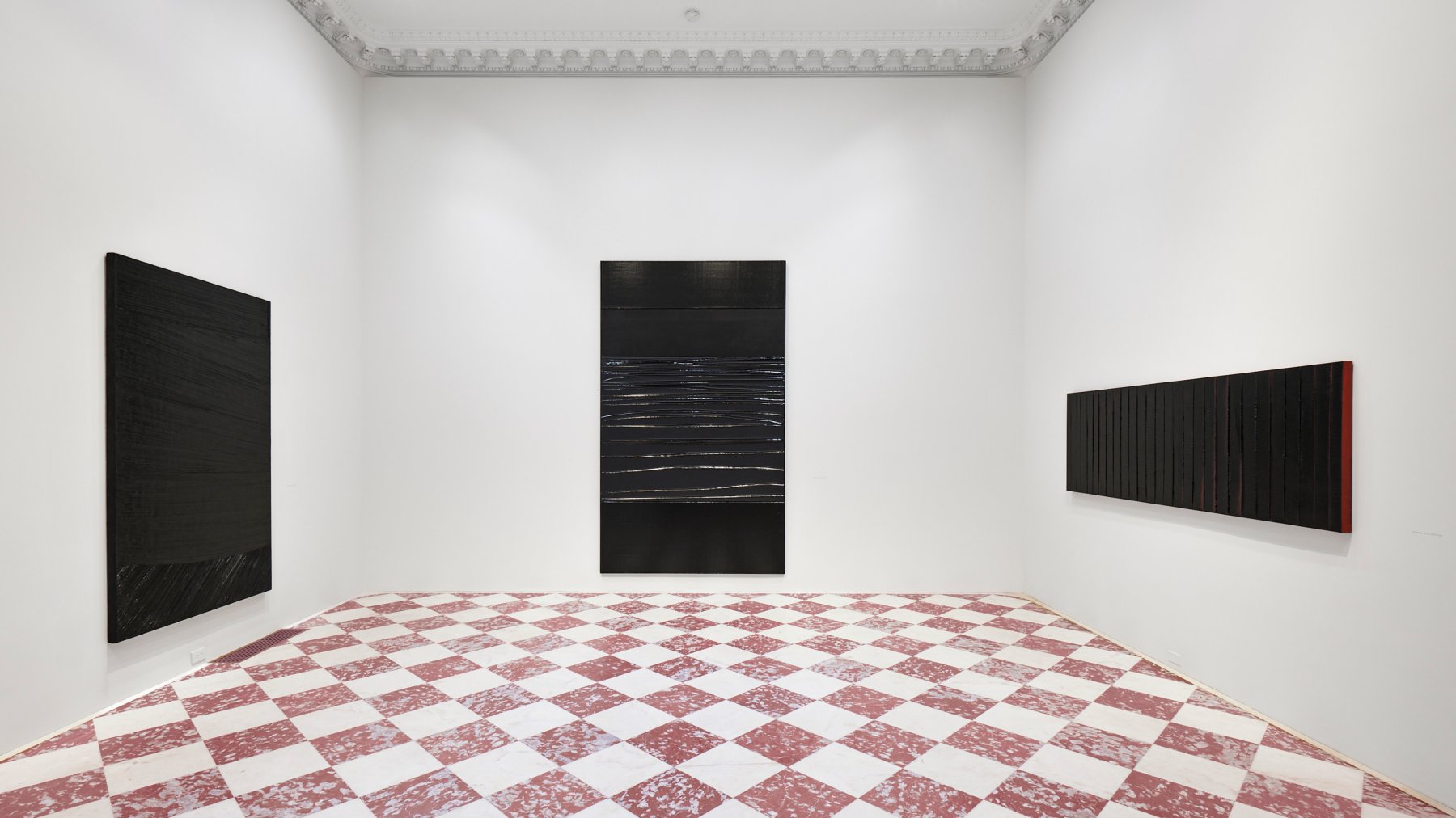 Installation image for Pierre Soulages: From Midnight to Twilight, at Lévy Gorvy Dayan