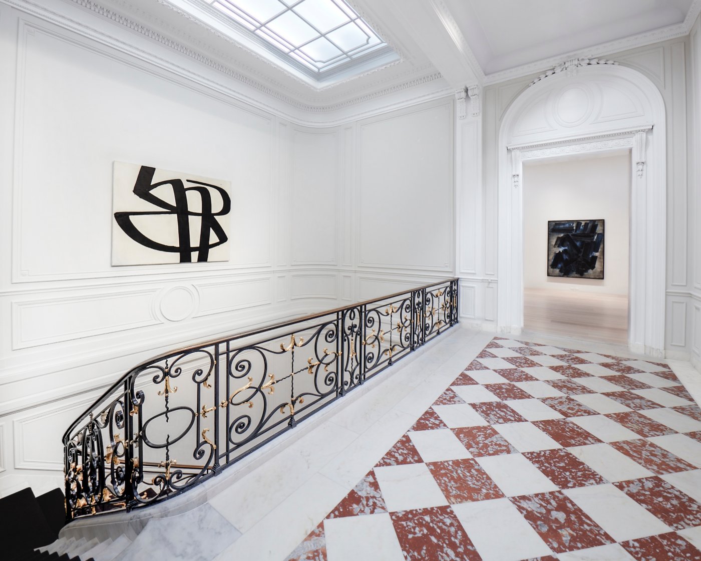 Installation image for Pierre Soulages: From Midnight to Twilight, at Lévy Gorvy Dayan