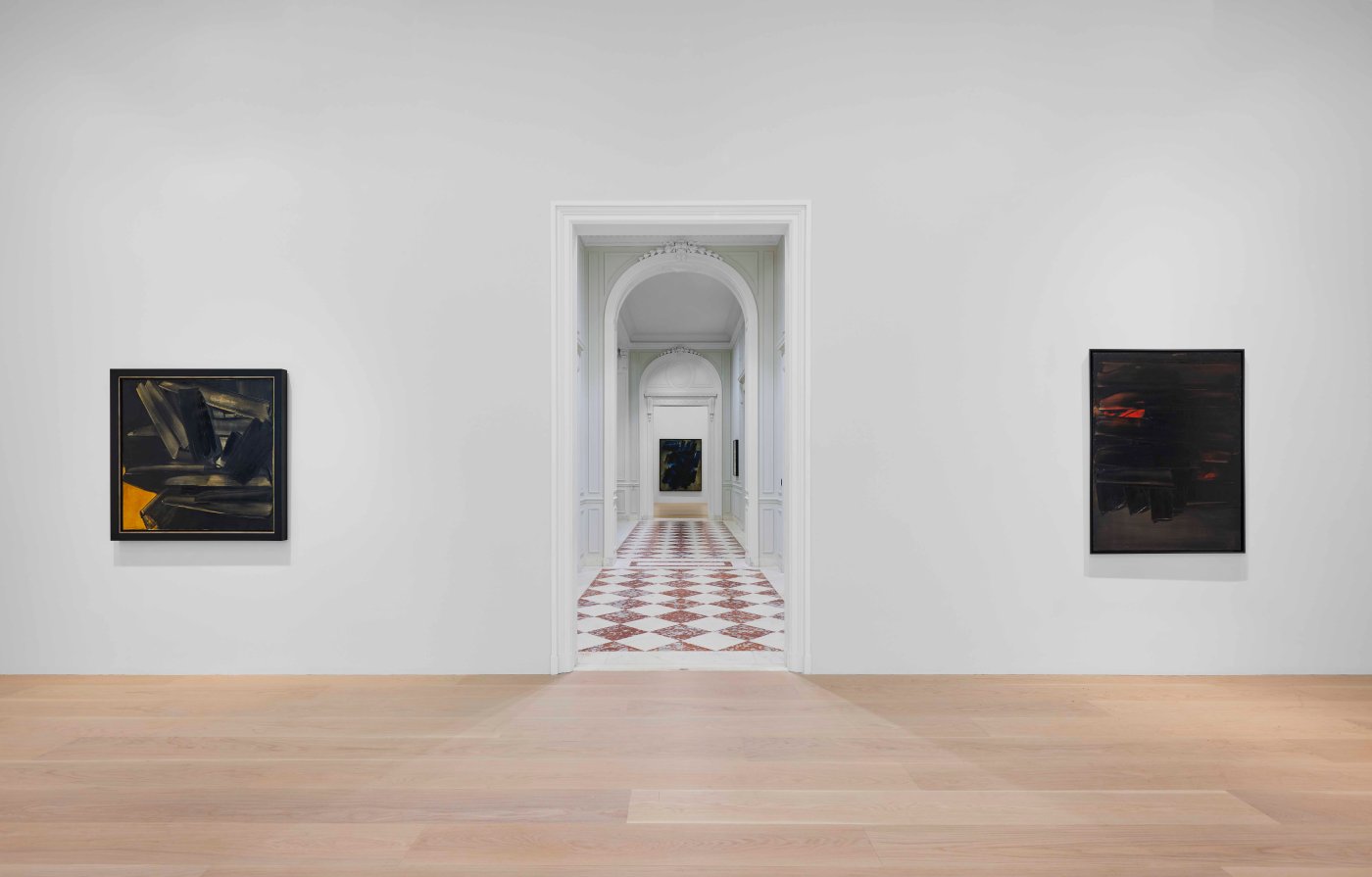 Installation image for Pierre Soulages: From Midnight to Twilight, at Lévy Gorvy Dayan