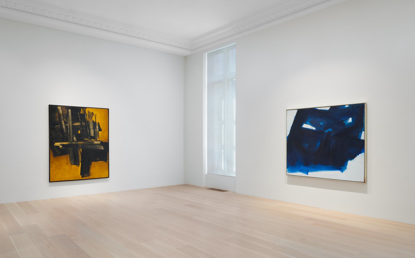 Installation image for Pierre Soulages: From Midnight to Twilight, at Lévy Gorvy Dayan