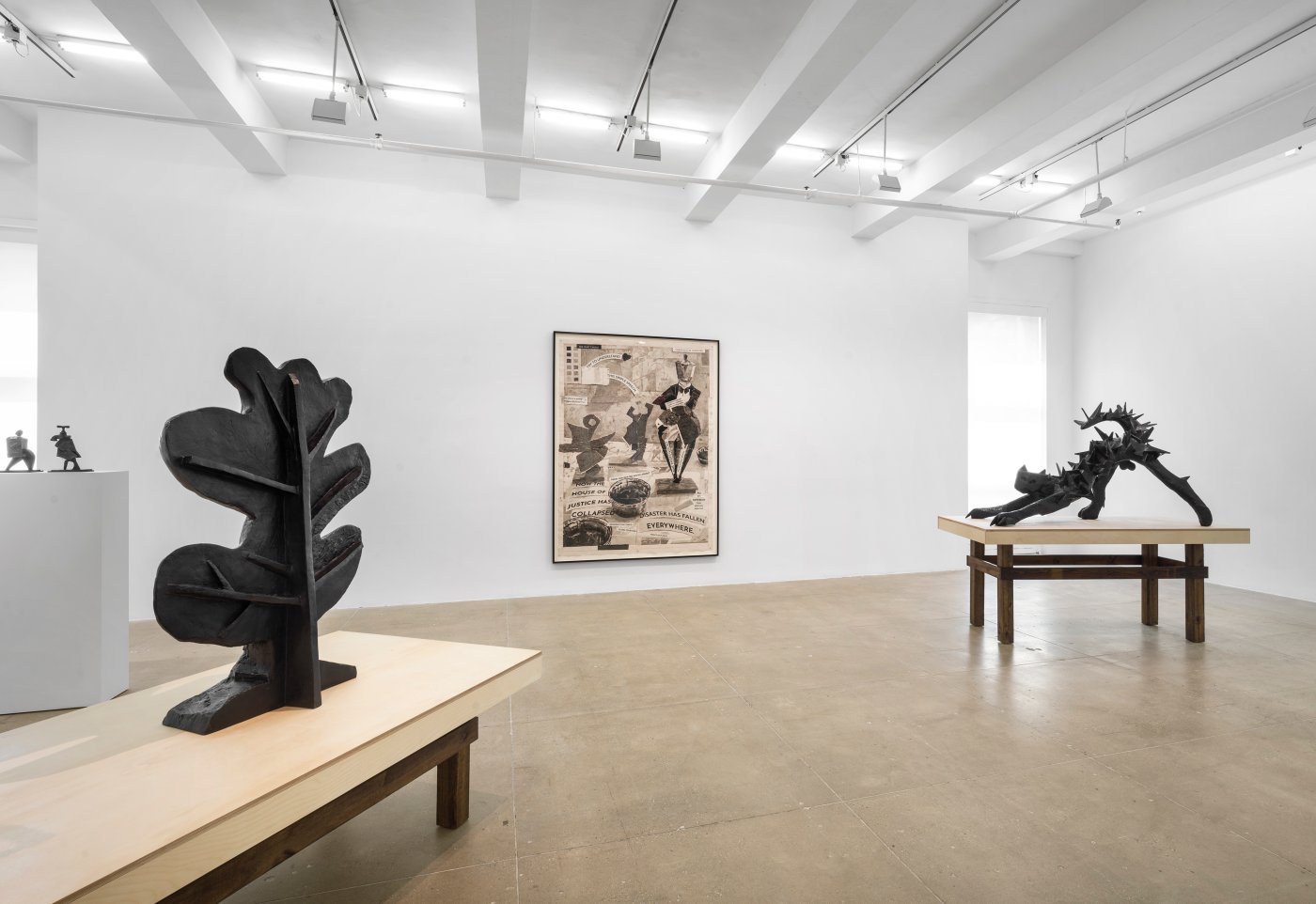 Installation image for William Kentridge: Oh To Believe in Another World, at Marian Goodman Gallery