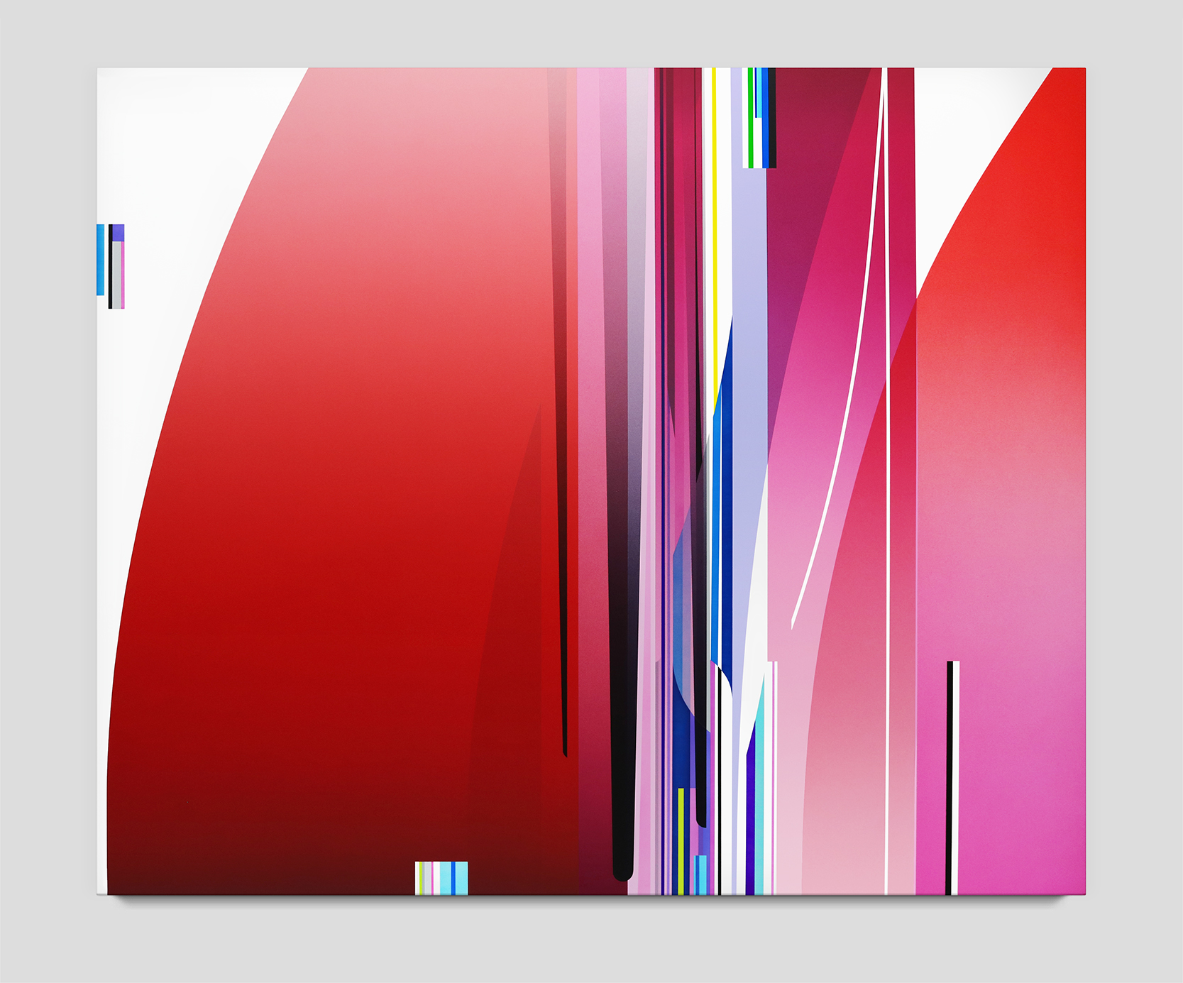 John McCracken, Katharina Sieverding & Dion Johnson, Red Rhythm, 2023