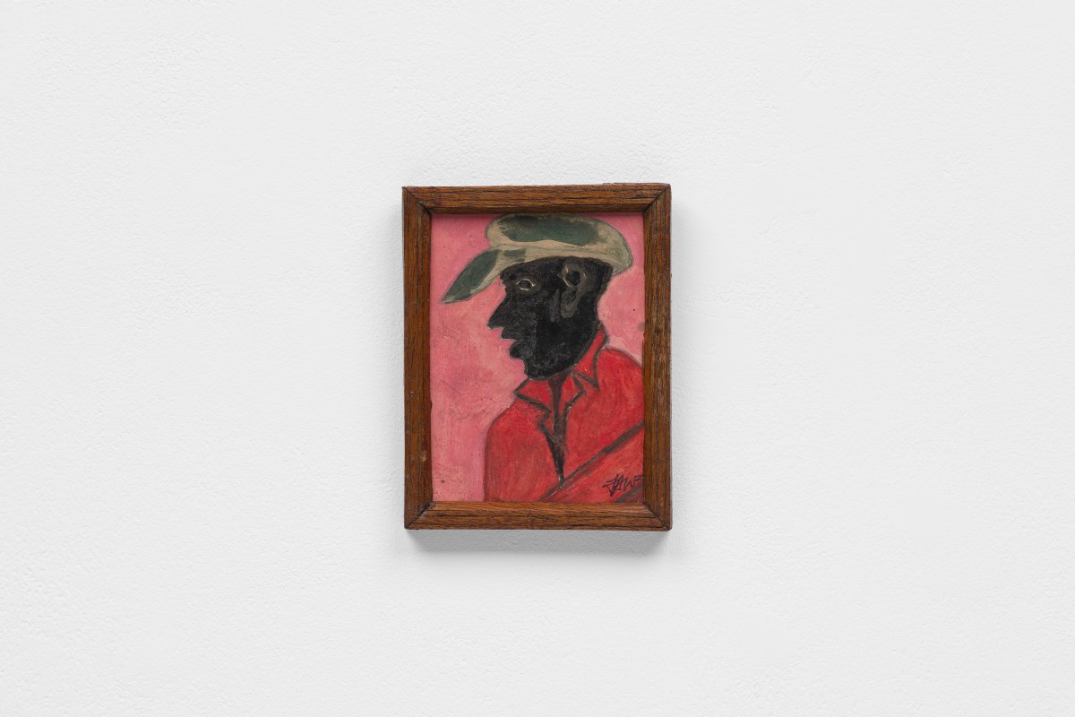 Frank Walter, Untitled (Profile of Man in Cowboy Hat)