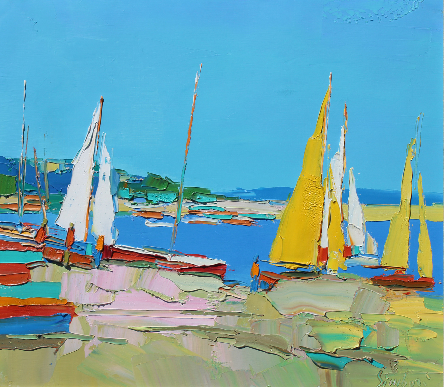Nicola Simbari, Yellow Sails, 1970