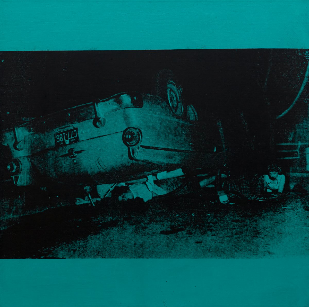 Andy Warhol, Five Deaths on Turquoise, 1963