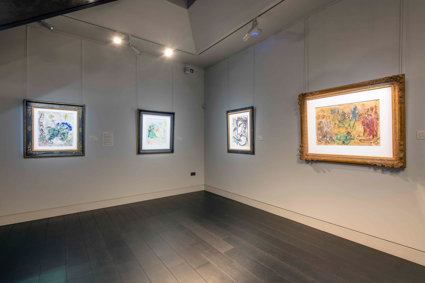 Installation image for Marc Chagall: Love and Luminosity, at Alon Zakaim Fine Art