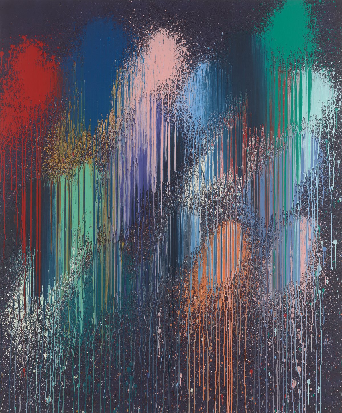 Ian Davenport, Black Powder, 2023 