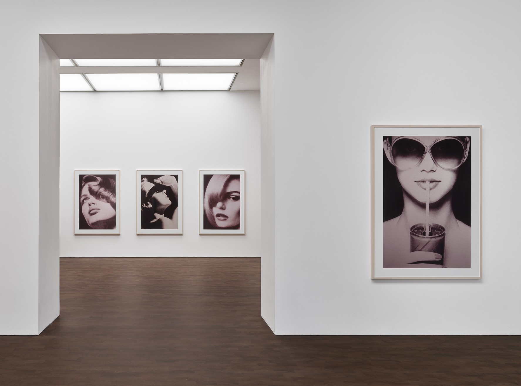 Installation image for Richard Prince: Early Photography, 1977–87, at Gagosian
