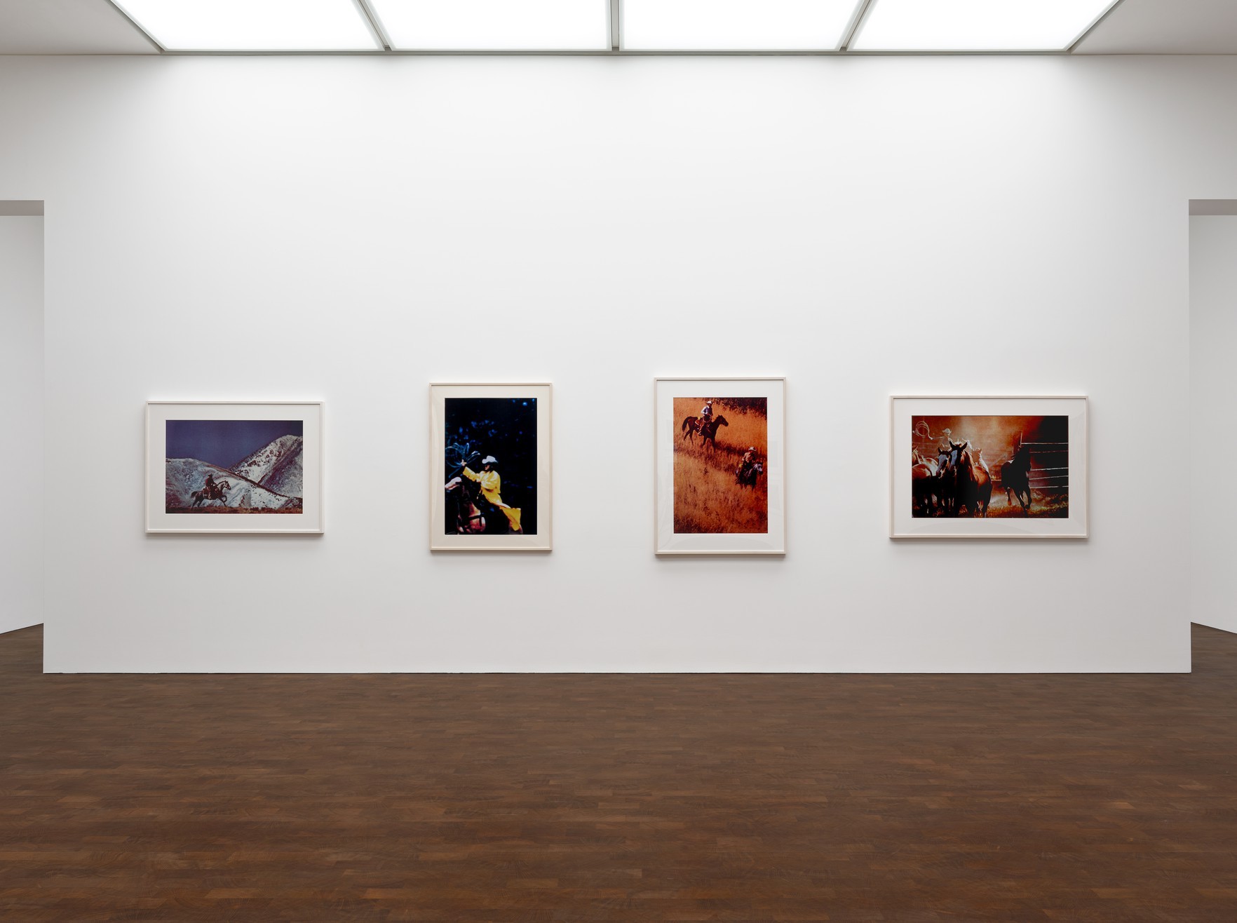 Installation image for Richard Prince: Early Photography, 1977–87, at Gagosian