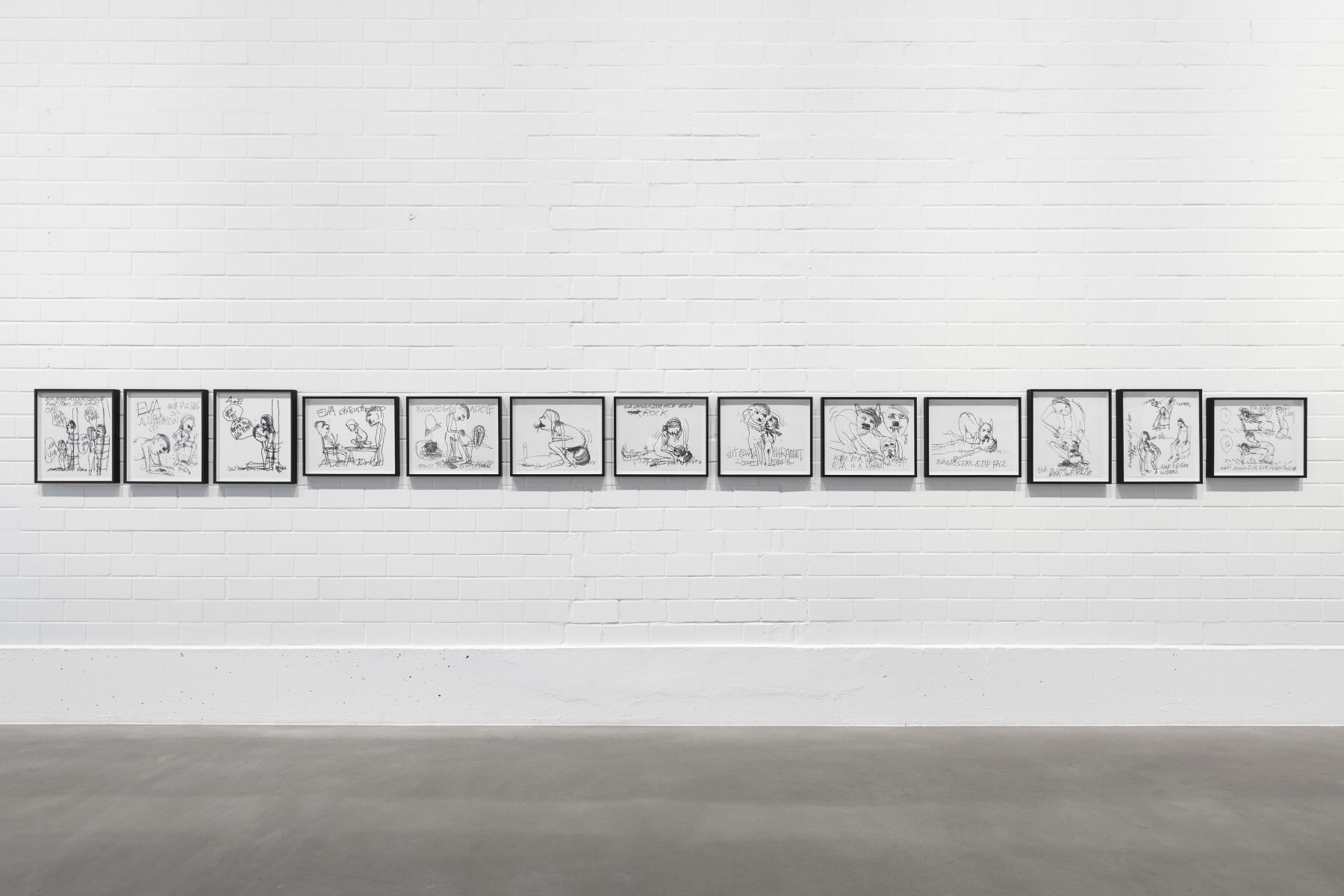 Installation image for Paul McCarthy: Them as Was Is, at Galerie Max Hetzler
