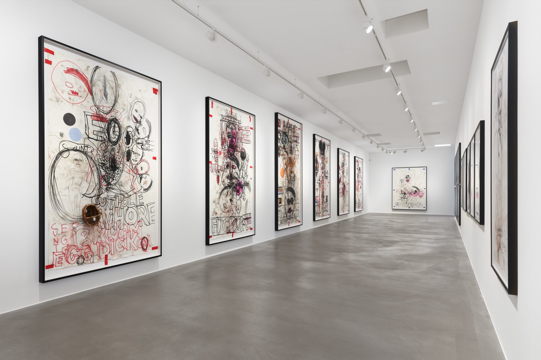 Installation image for Paul McCarthy: Them as Was Is, at Galerie Max Hetzler
