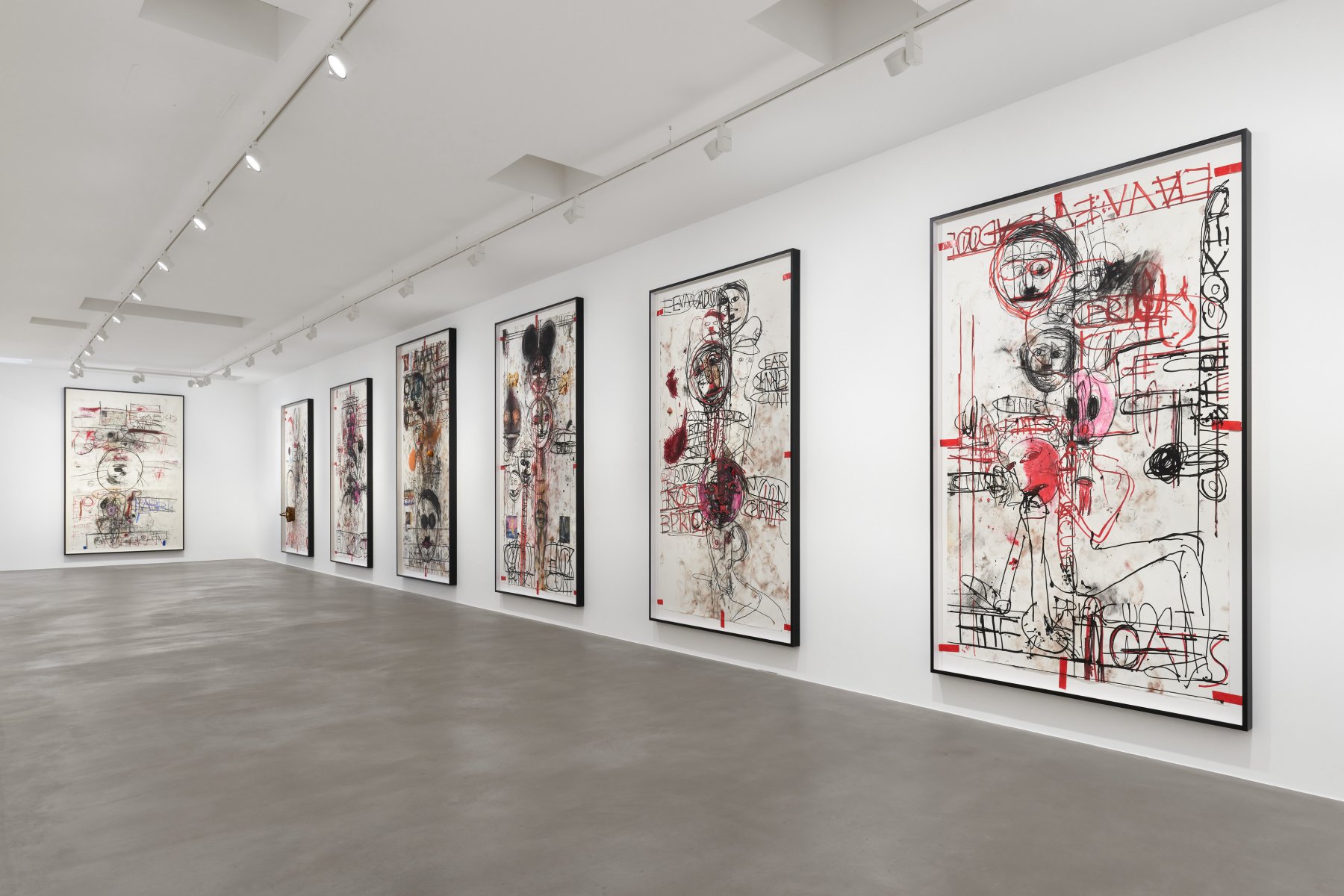 Installation image for Paul McCarthy: Them as Was Is, at Galerie Max Hetzler