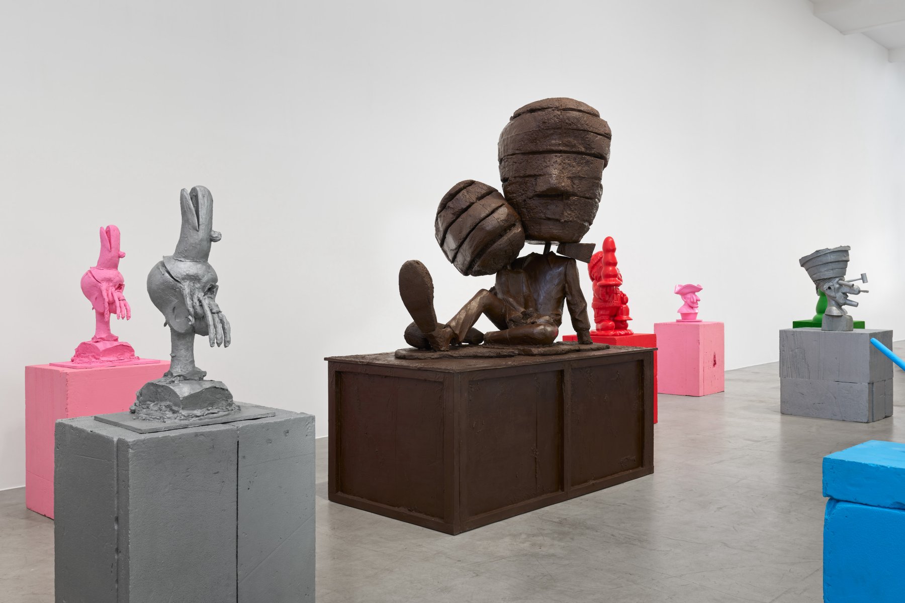 Installation image for Paul McCarthy: Them as Was Is, at Galerie Max Hetzler