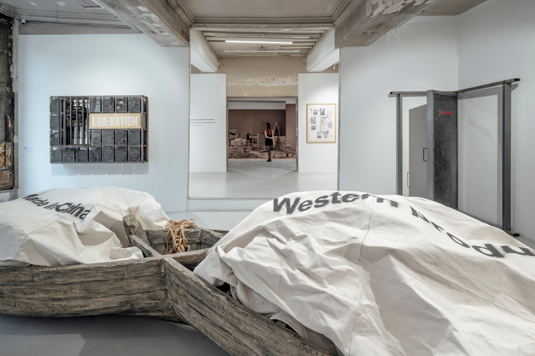 Installation image for Chen Zhen: Double Exil, at Galleria Continua
