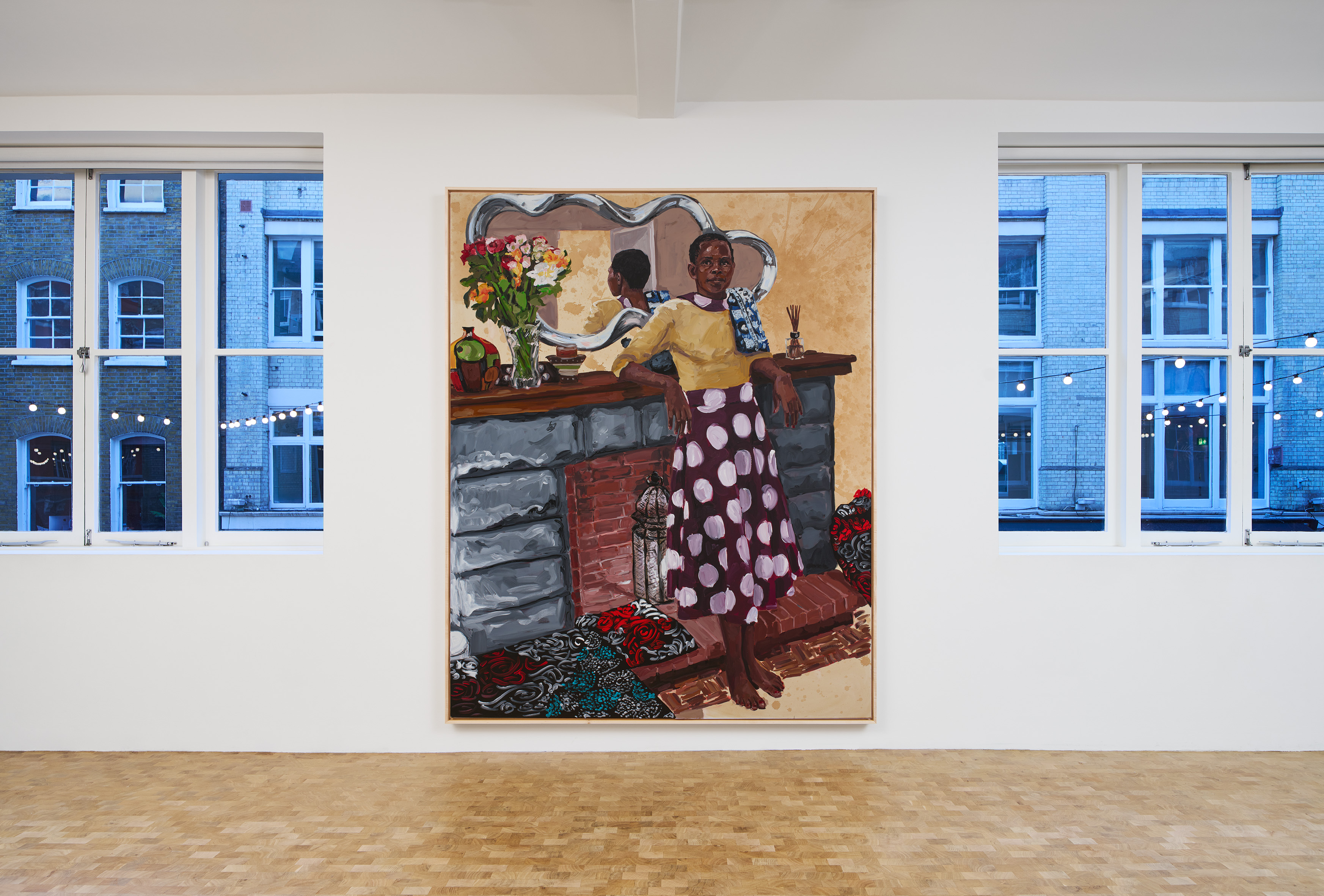 Installation image for Wangari Mathenge: A Day of Rest, at Pippy Houldsworth Gallery