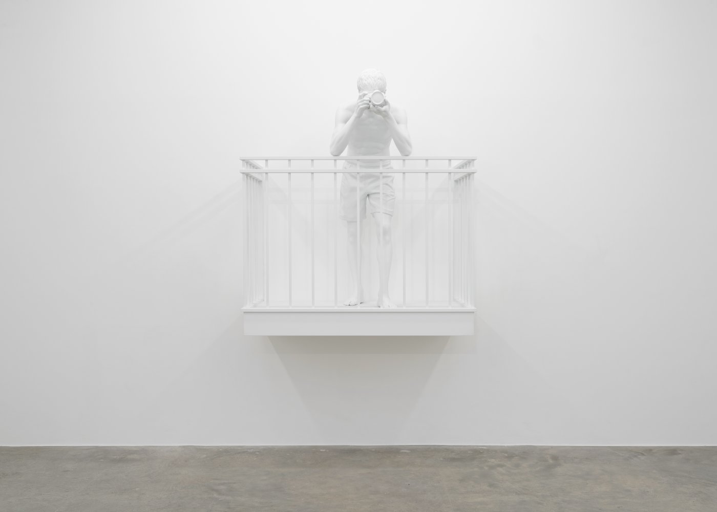 Installation image for Elmgreen & Dragset: David and other sculptures, at Perrotin