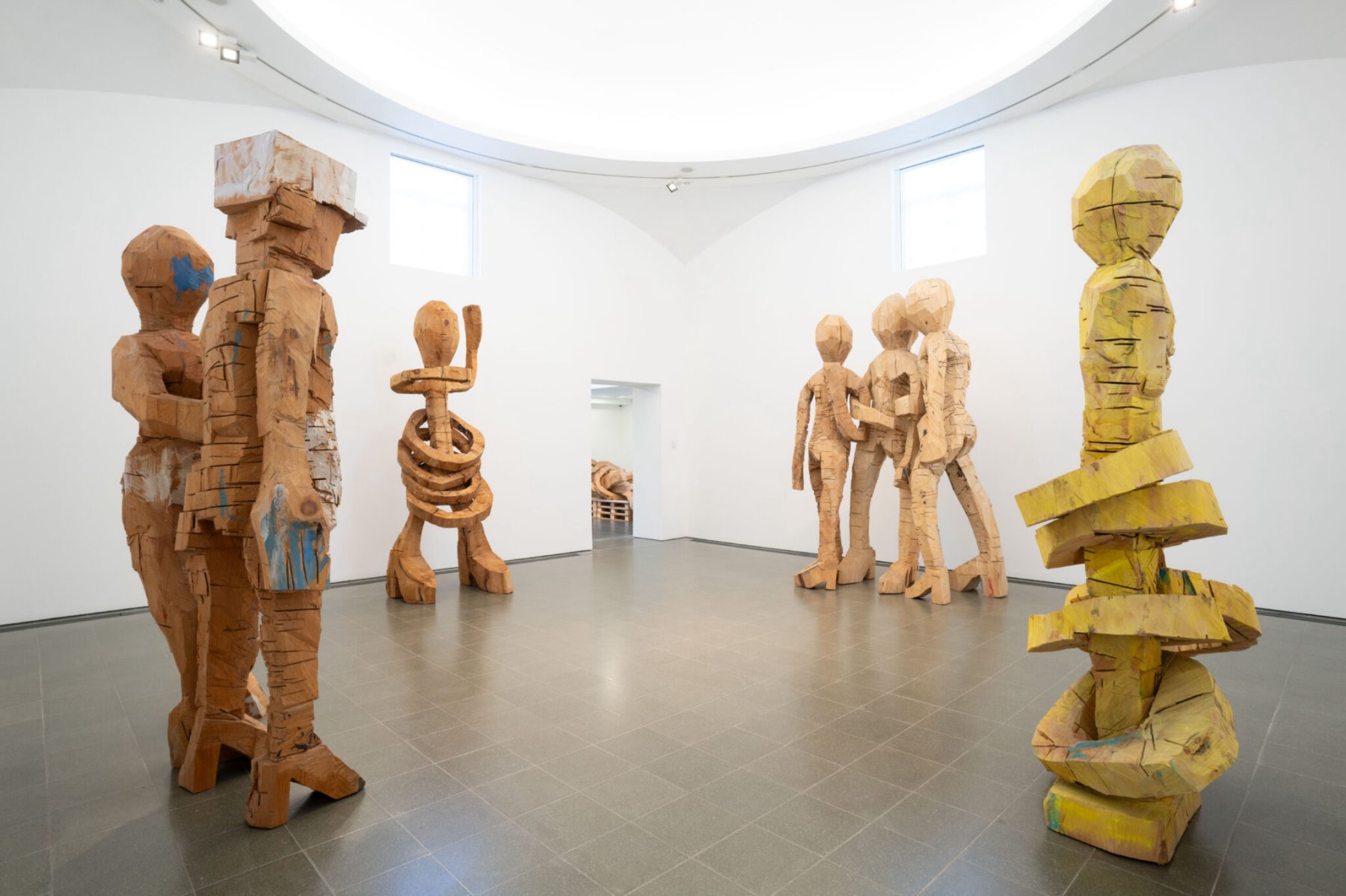 Installation image for Georg Baselitz: Sculptures 2011-2015, at Serpentine Galleries