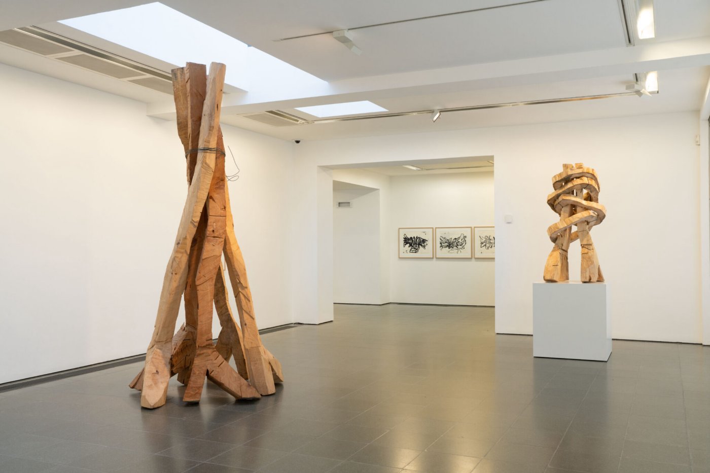 Installation image for Georg Baselitz: Sculptures 2011-2015, at Serpentine Galleries