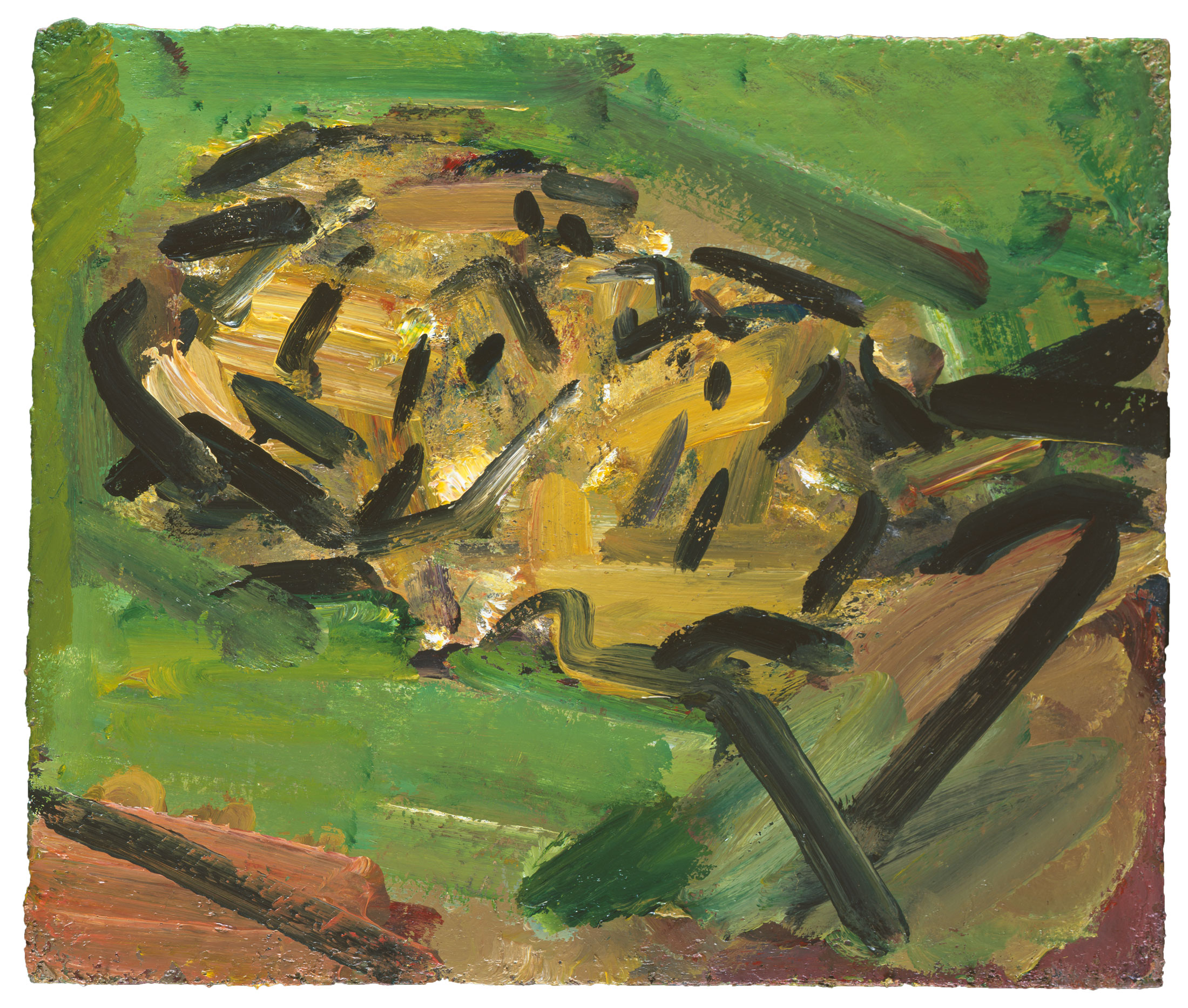 Frank Auerbach, Reclining Head of Julia II, 2012