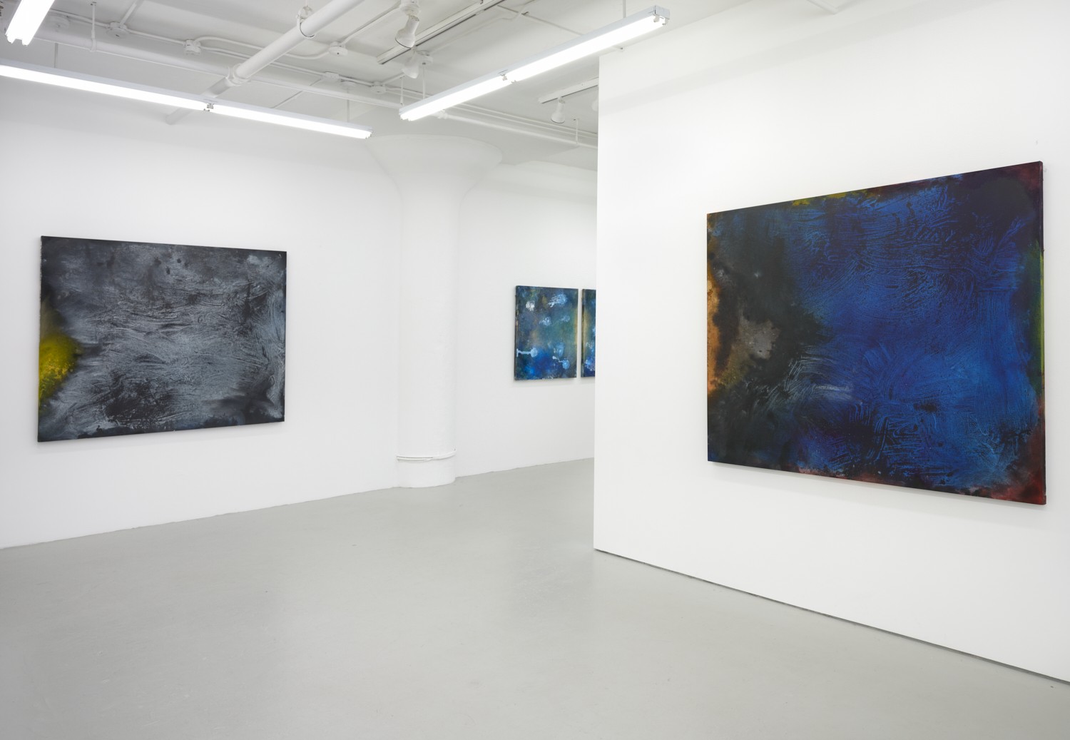 Installation image for Ben Woolfitt: Blue Passage, at David Richard Gallery