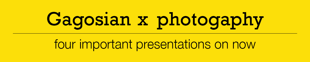 four important Gagosian photography presentation on now