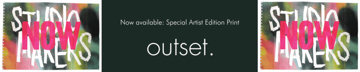 get your copy of the Special Artist Edition: Outset Anniversary Print, with artworks by: Candice Breitz, Dave Buonaguidi aka Real Hackney Dave, John Gerrard, Lawrence Lek, Melanie Manchot, Eddie Peake, Yinka Shonibare, and Sumayya Vally