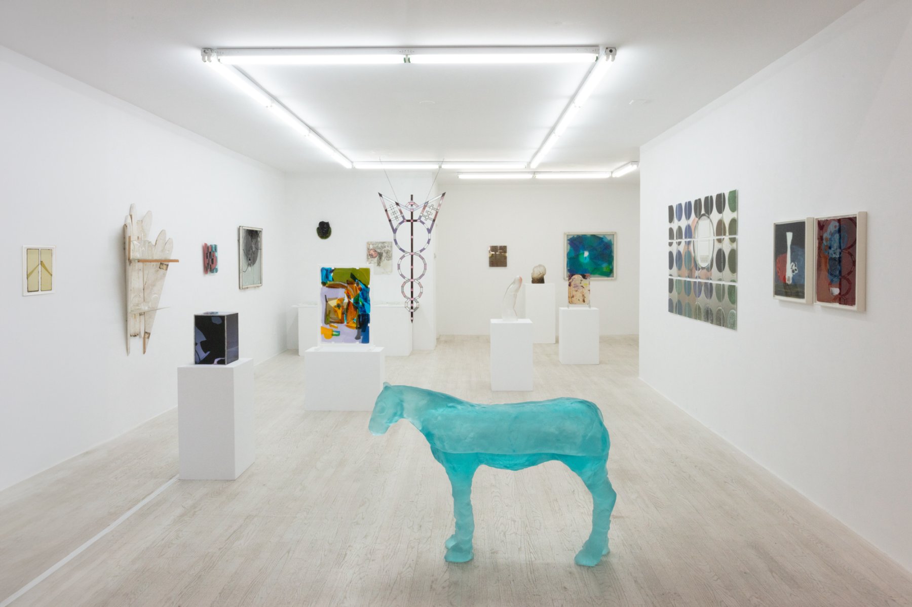 Installation image for The Glass Show, at Halsey McKay Gallery