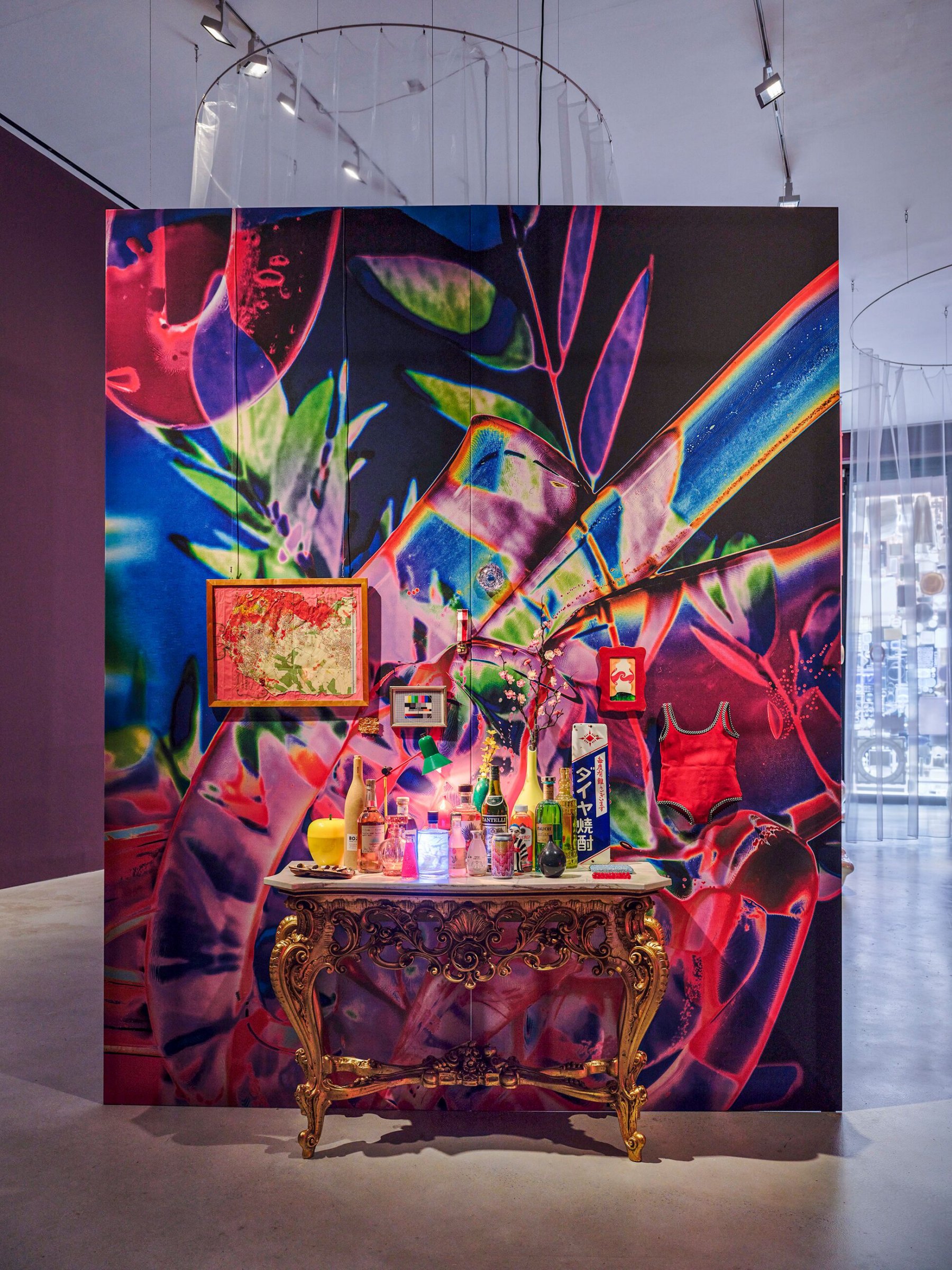 Installation image for Pipilotti Rist. Prickling Goosebumps & a Humming Horizon, at Hauser & Wirth