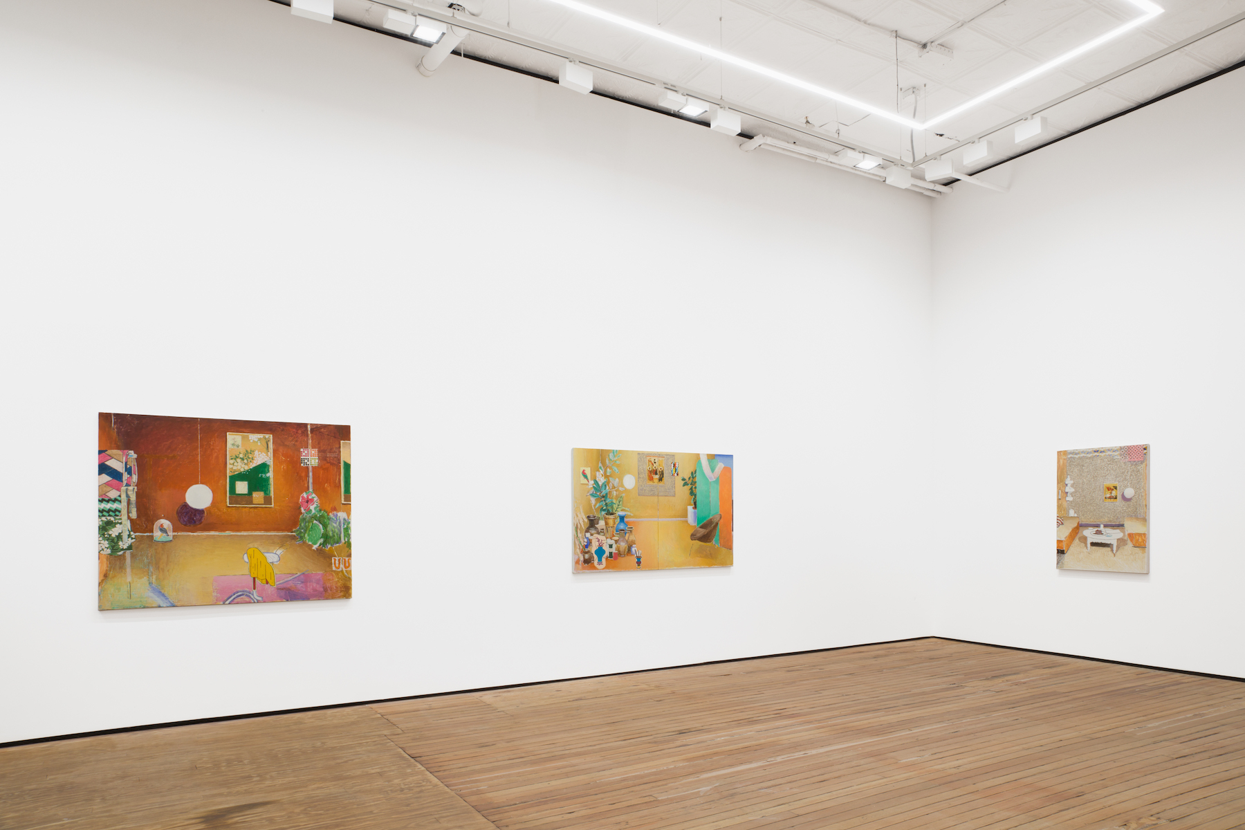 Installation image for Matthias Weischer: Sequence, at GRIMM