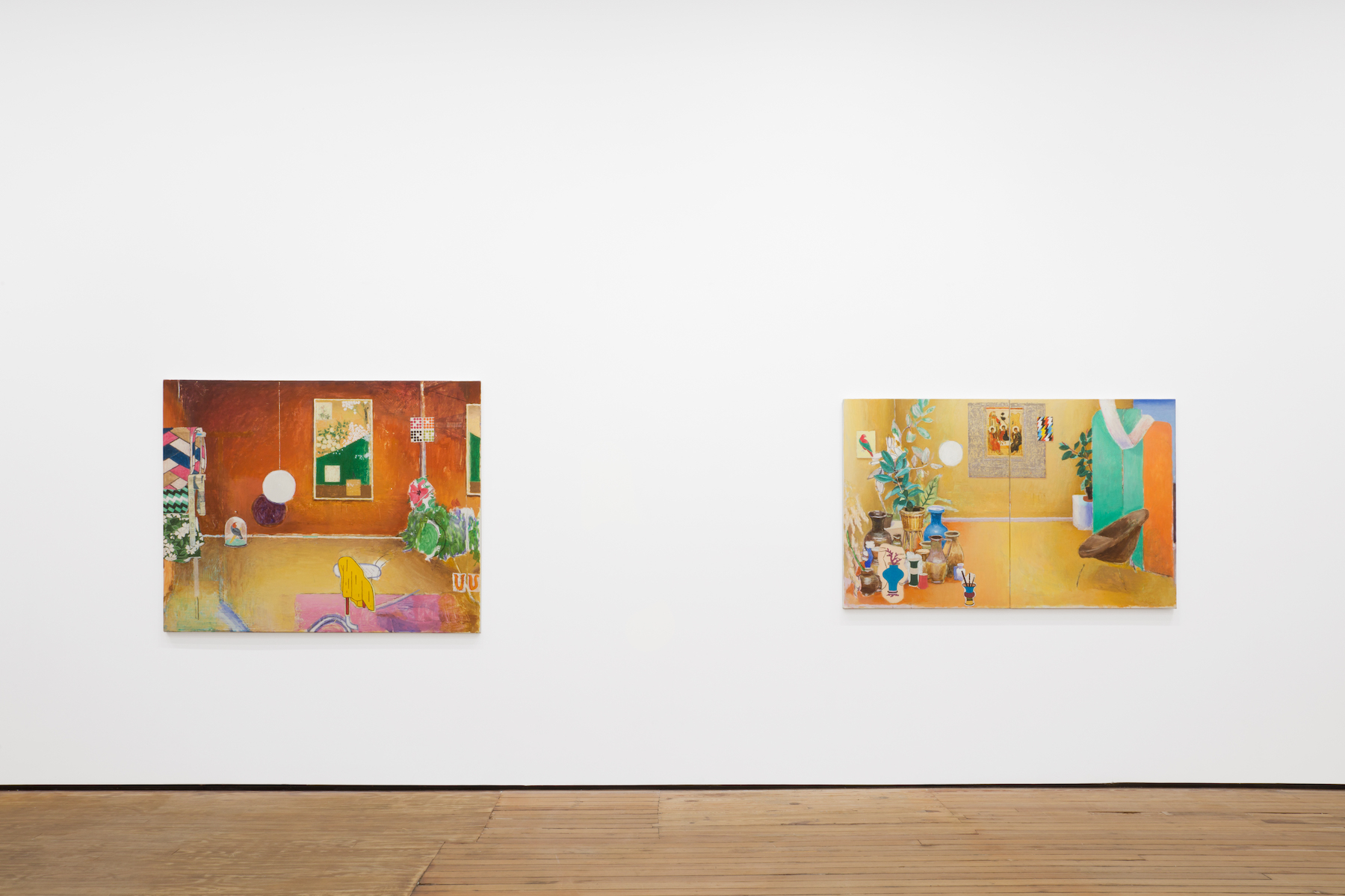 Installation image for Matthias Weischer: Sequence, at GRIMM