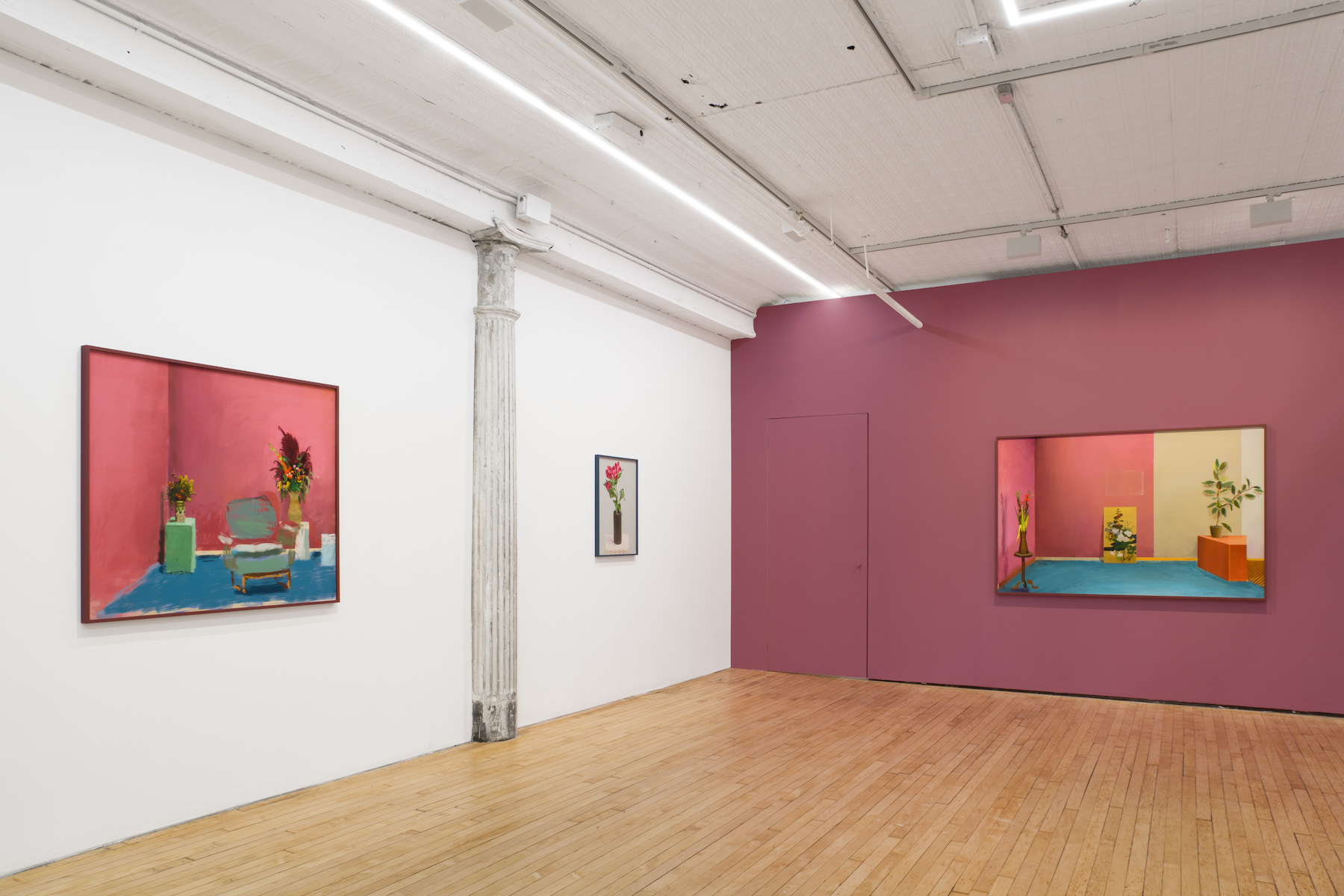 Installation image for Matthias Weischer: Sequence, at GRIMM