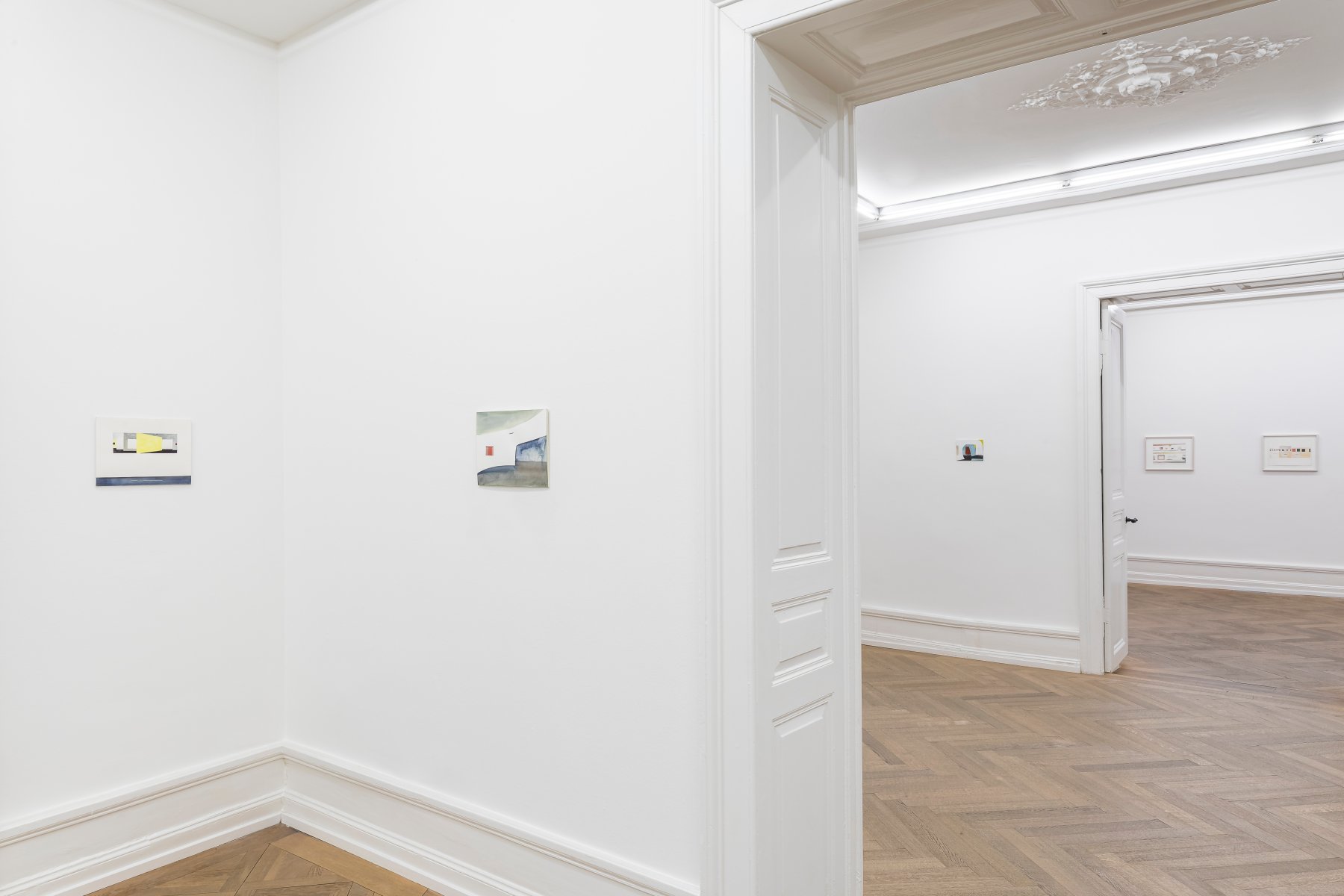 Installation image for Ernst Caramelle: Ausstellung (vorbeiziehend), at Mai 36 Galerie