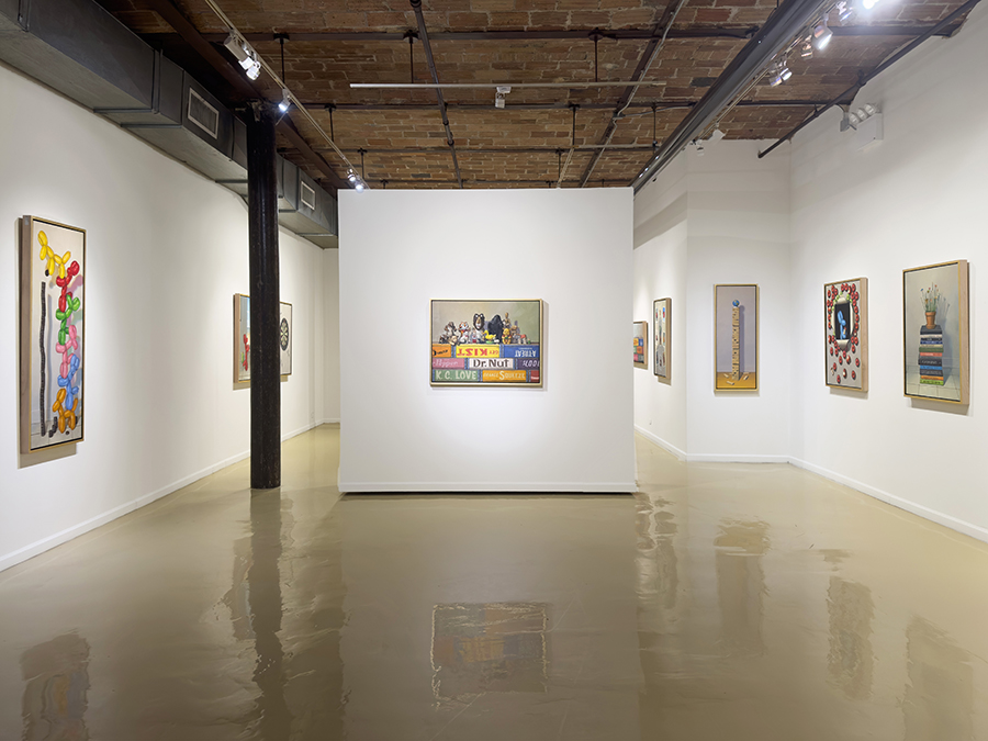 Installation image for Robert C. Jackson: That’s Unreal, at Gallery Henoch