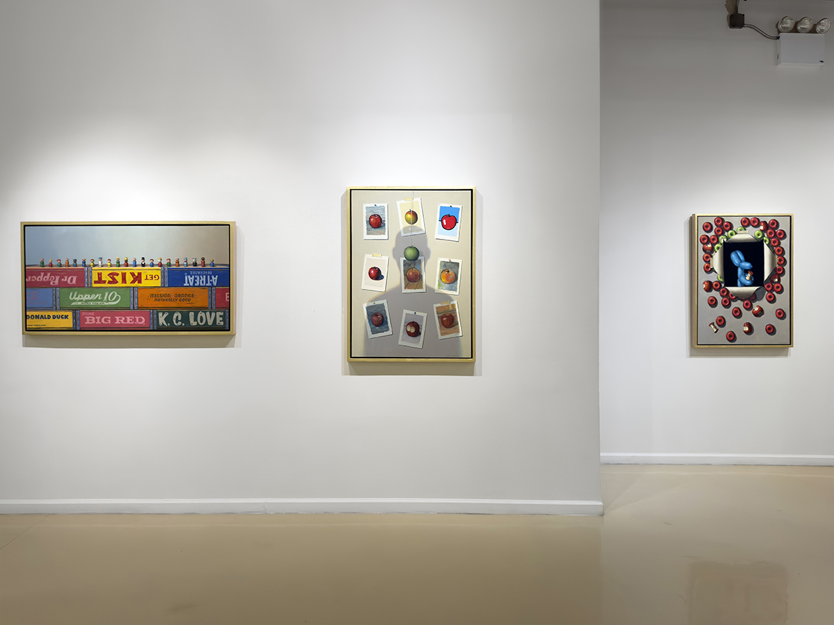Installation image for Robert C. Jackson: That’s Unreal, at Gallery Henoch