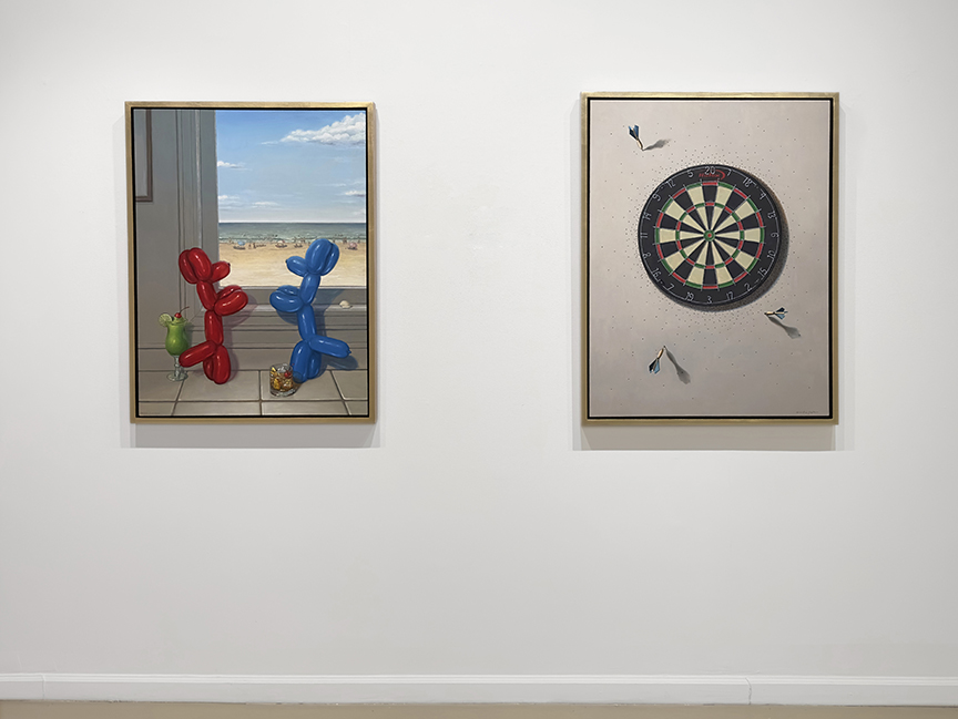 Installation image for Robert C. Jackson: That’s Unreal, at Gallery Henoch