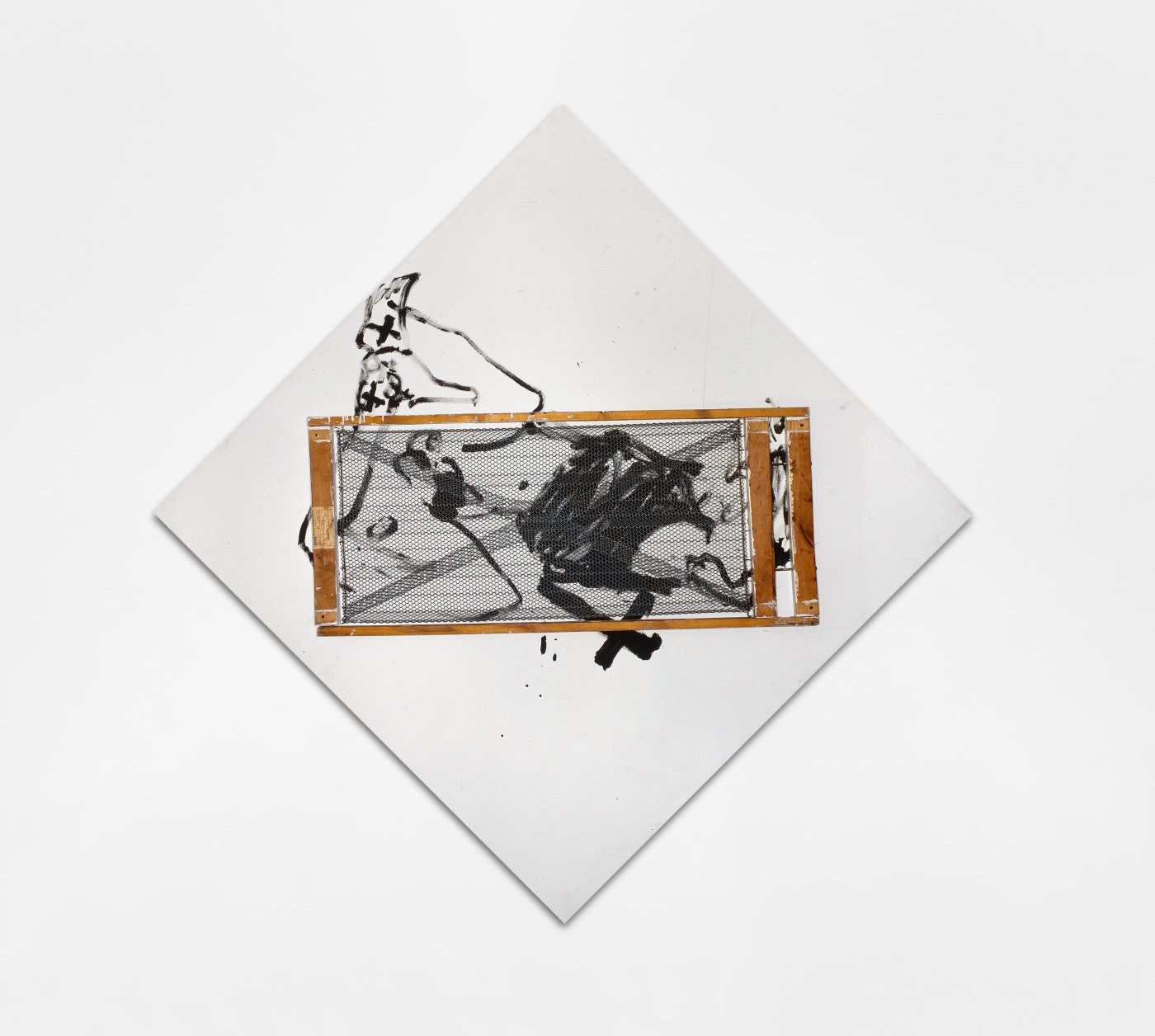 Antoni Tàpies, Somier sobre rombe, 1993 