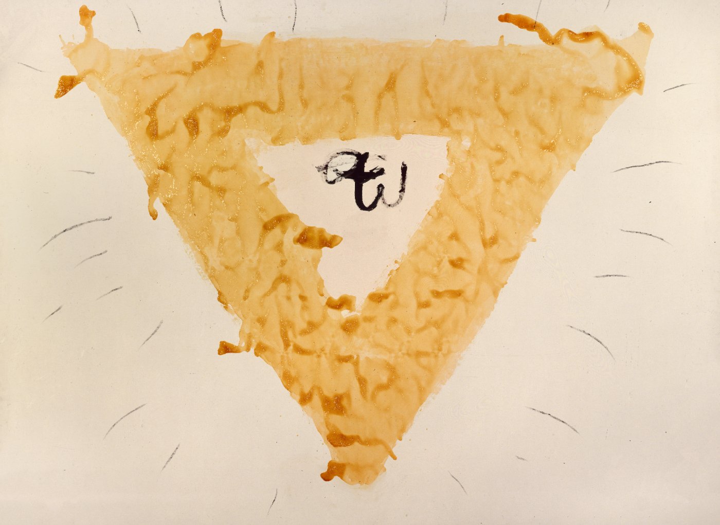 Antoni Tàpies, Gran triangle, 1990 