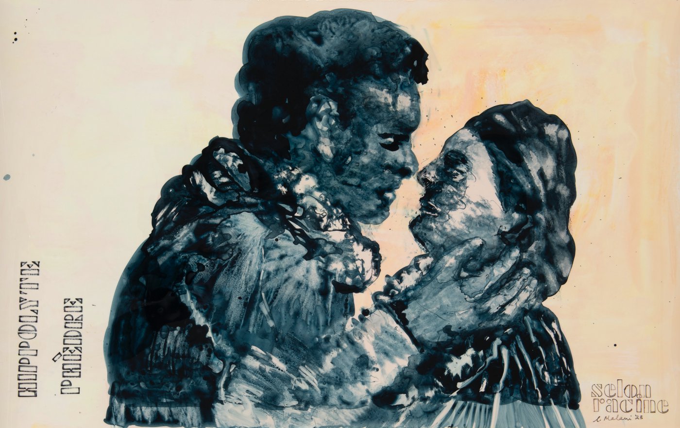 Nalini Malani, The Human Stain, Hippolyte, Phèdre (selon  Racine), 2023 
