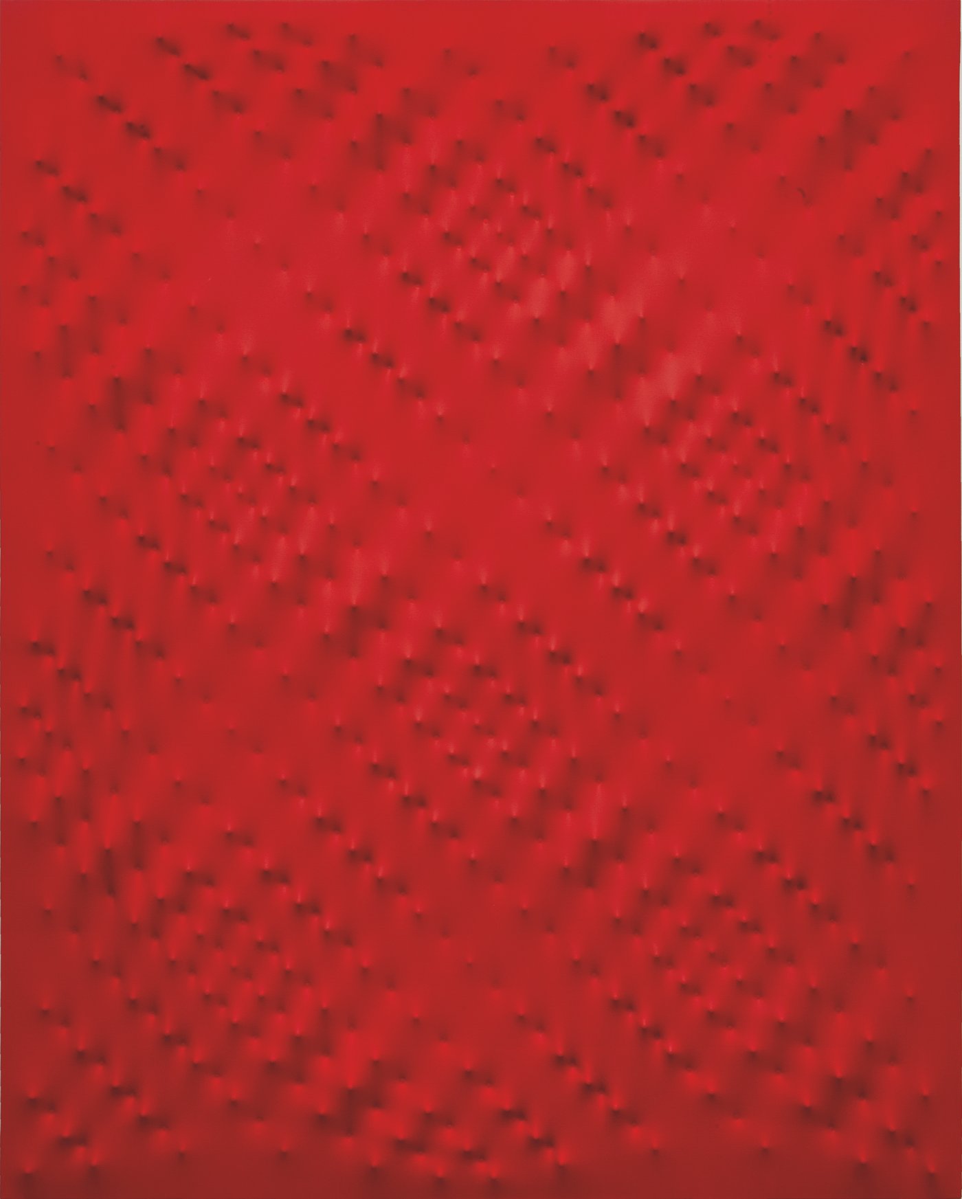 Enrico Castellani, Superficie Rossa, 2000 