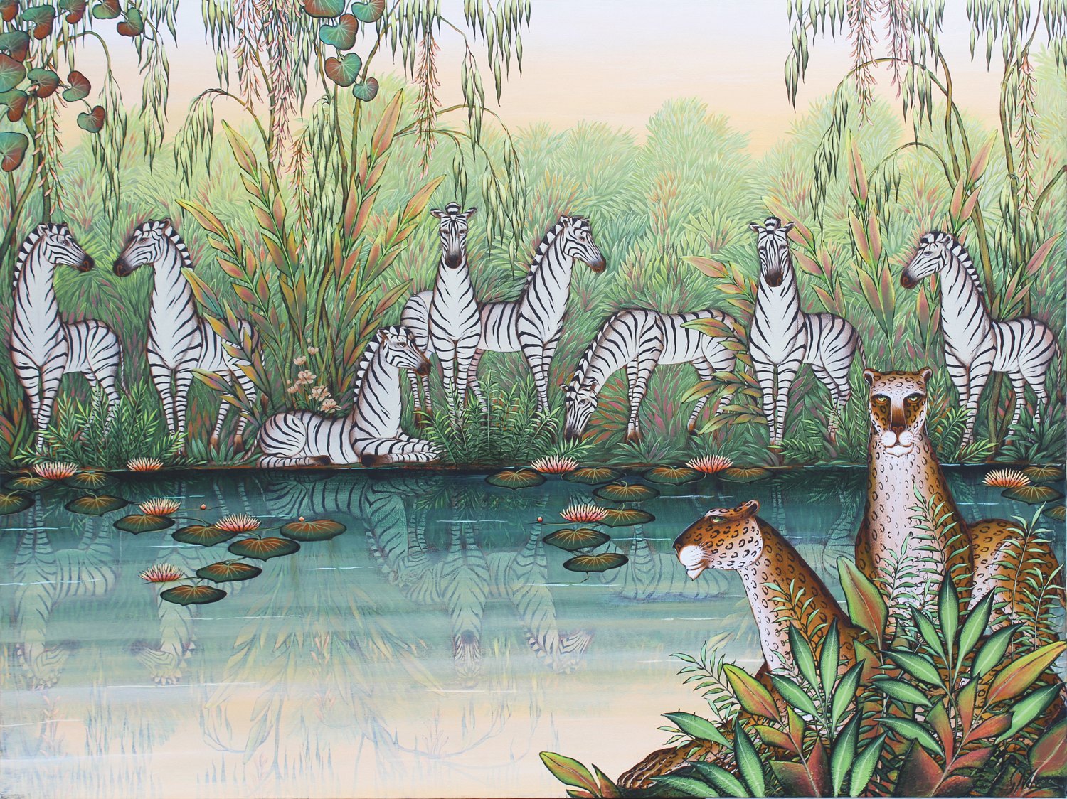 Gustavo Novoa, River Bank at Dawn
