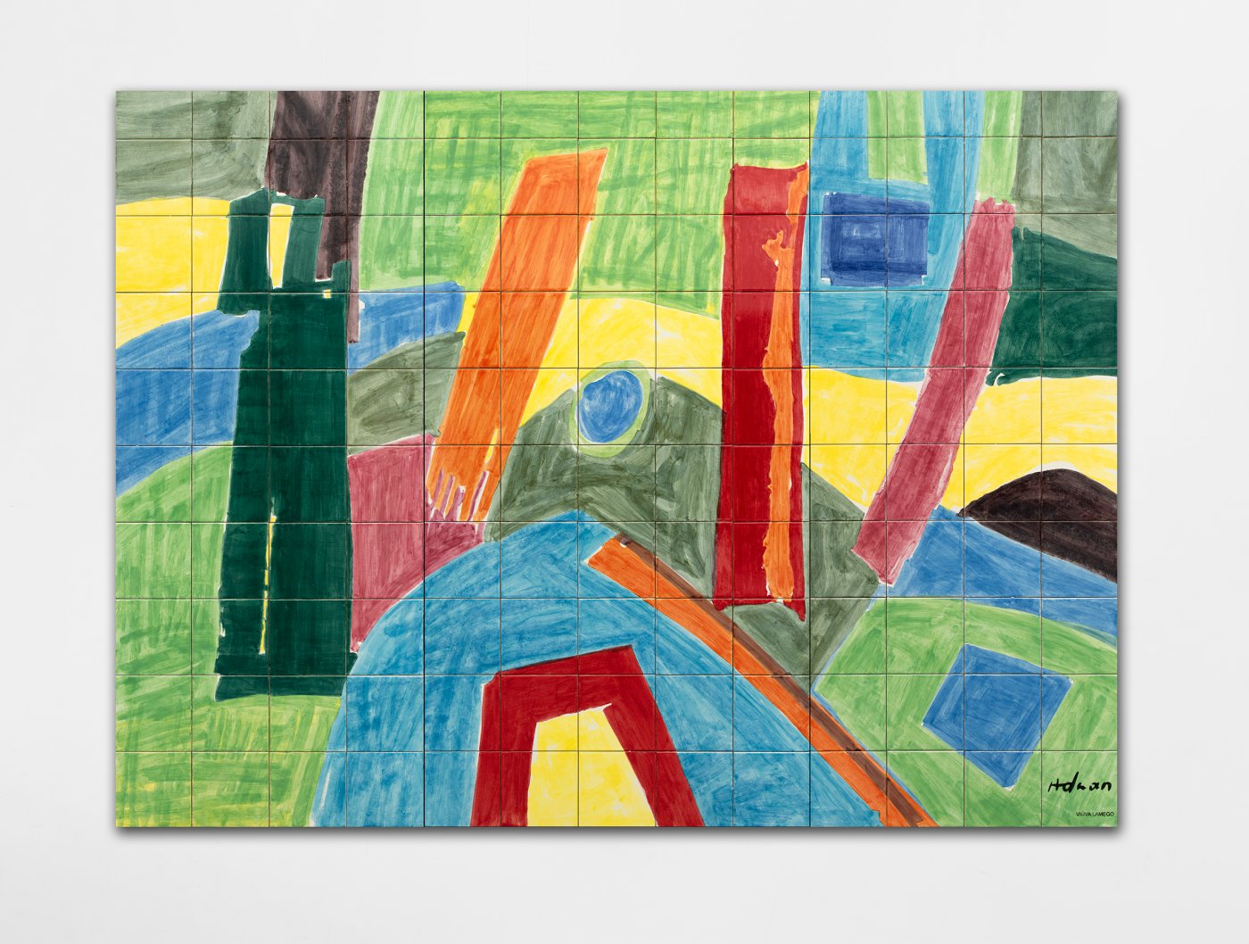 Etel Adnan, Watching the Hours, 2021  