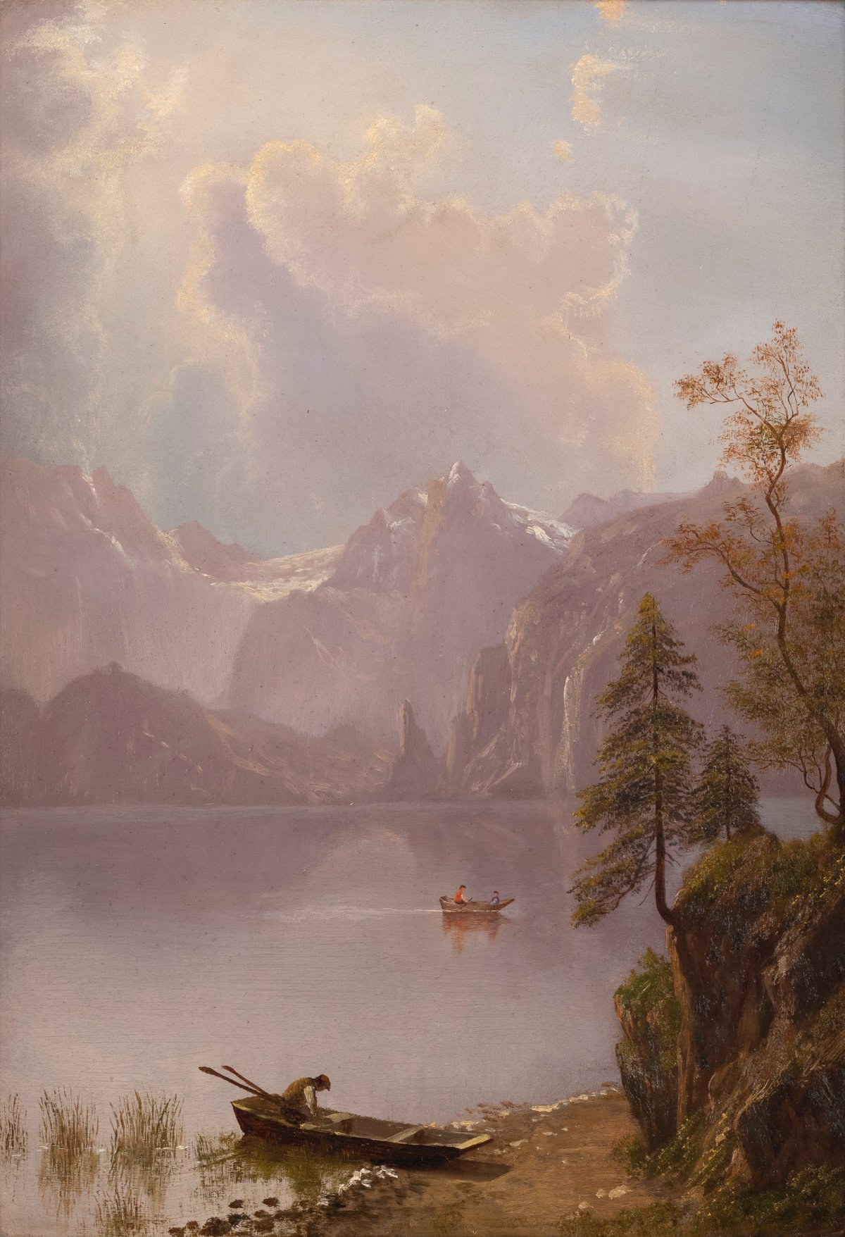 Albert Bierstadt, Mountain Scene
