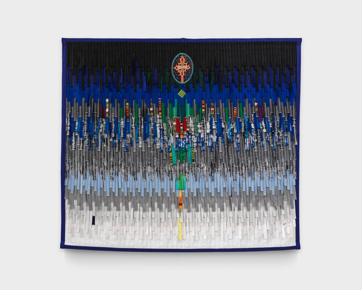 Abdoulaye Konaté, Soninké et Ashanti (bleu et gris), 2023 