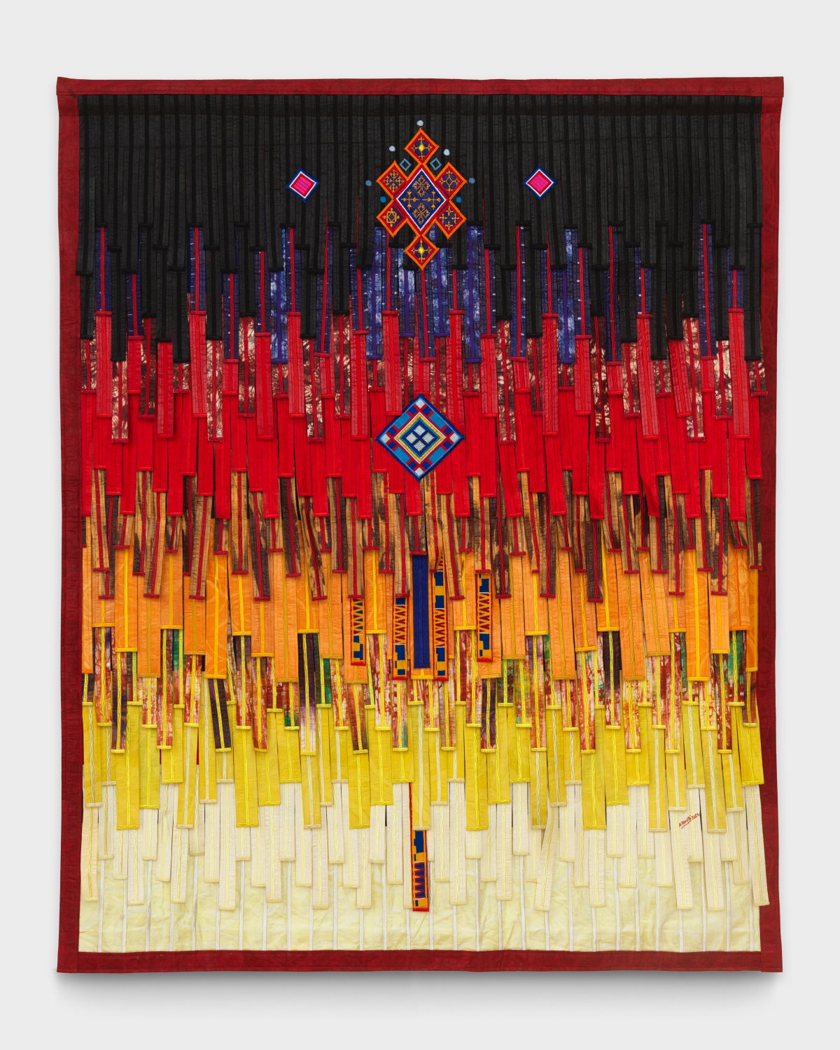 Abdoulaye Konaté, Motifs – Sahel et kente, 2023 