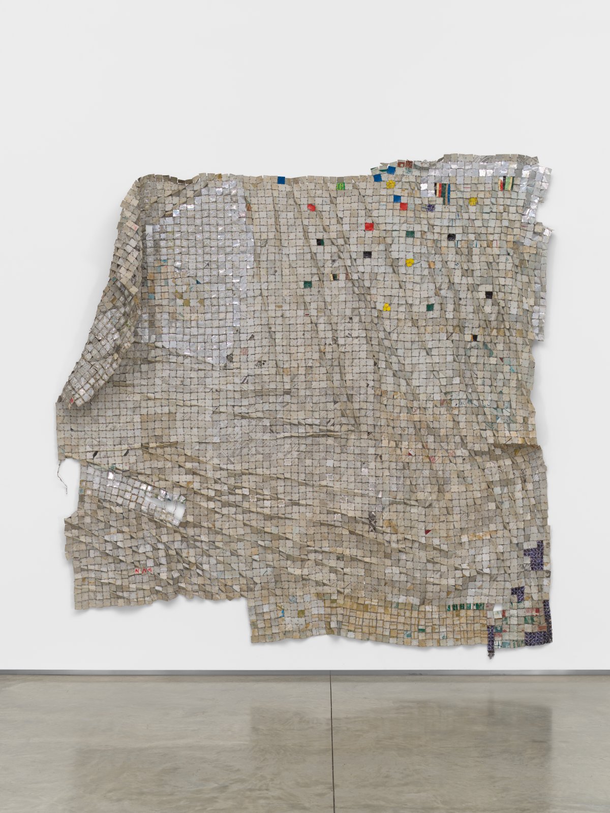 El Anatsui, Bloodshot Eyes Don’t Mean Seriousness, Clenched Teeth Don’t Either, 2023 
