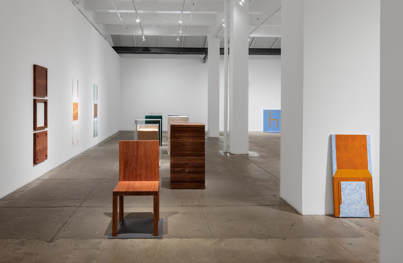 Installation image for Cildo Meireles: One and Some Chairs / Camouflages, at Galerie Lelong & Co.
