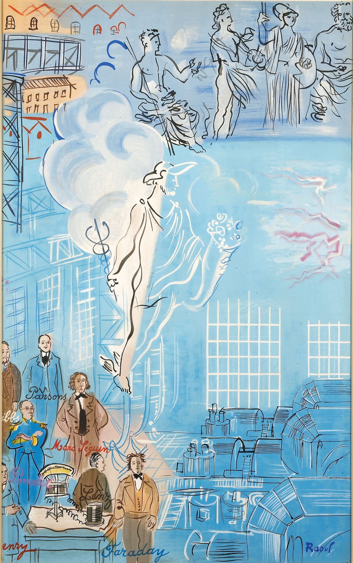 Raoul Dufy, La Fee Electricite V, 1953 