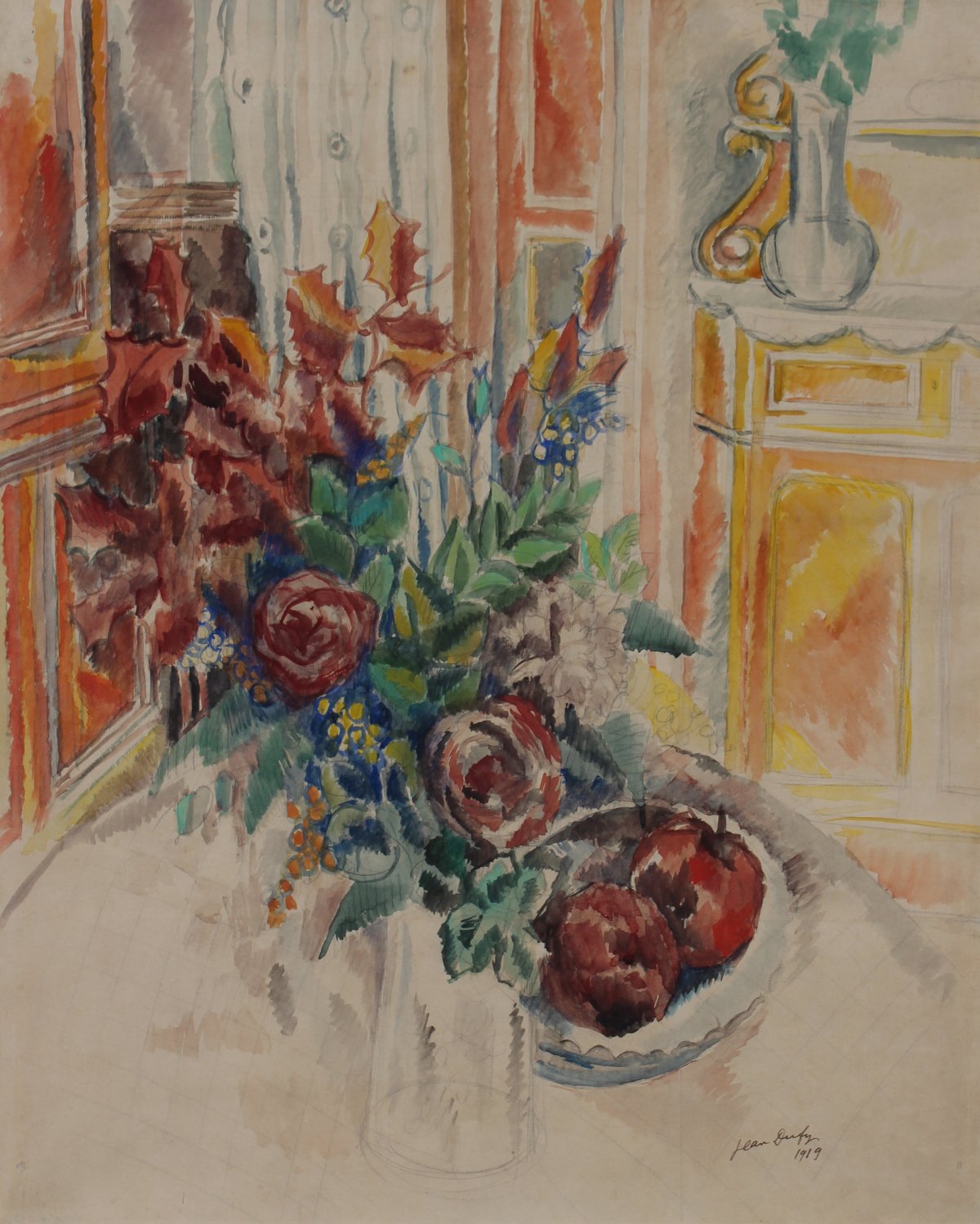 Jean Dufy, Nature morte au bouquet de fleurs, 1919 